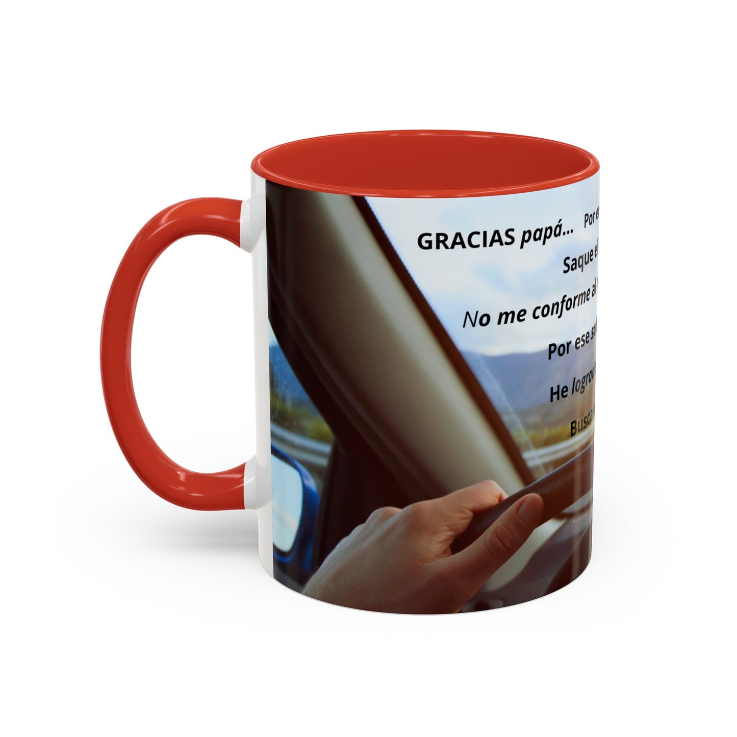 Gracias papá Accent Coffee Mug (11, 15oz)