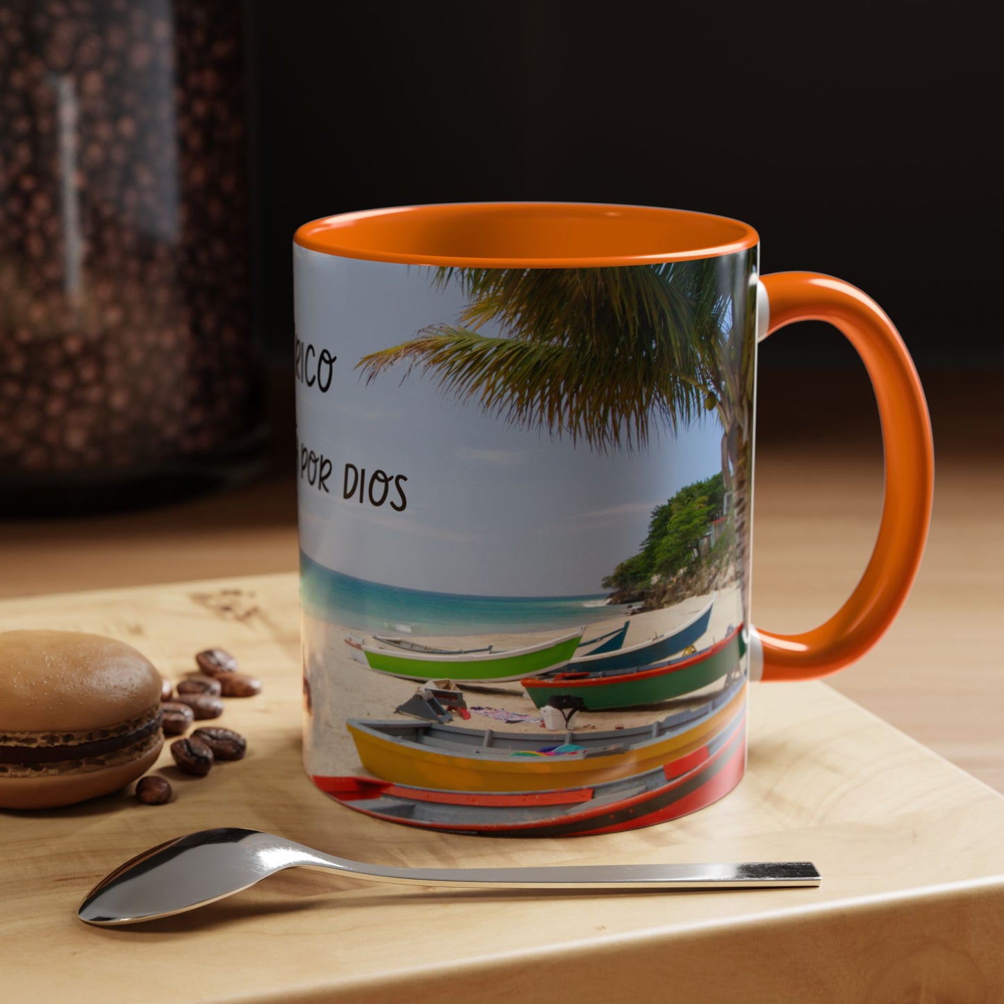 Puerto Rico Accent Coffee Mug - Tropical Beach Vibes, Travel Gift, Summer Decor, Coffee Lover's Cup, Unique Mug for Her