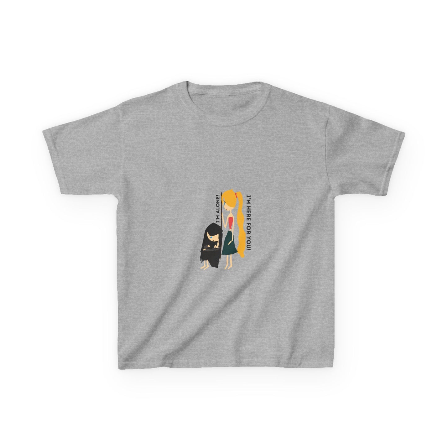 IM ALONE IM HERE FOR YOU ISAAC IDYER ARTS DESINGS Kids Heavy Cotton™ Tee