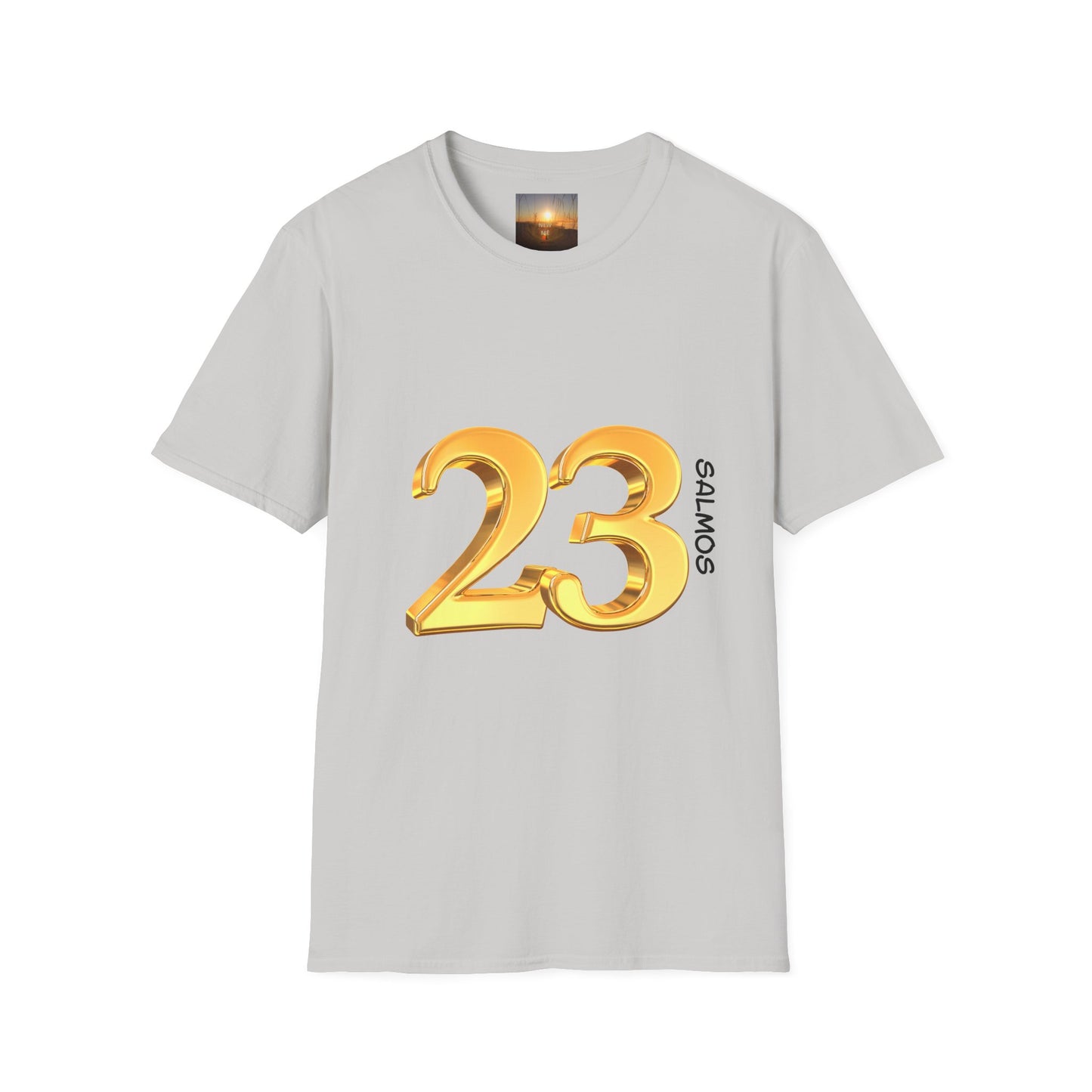 SALMOS 23 Inspirational Unisex T-Shirt with Psalm 23 Design, Motivational Gift for Friends, Faith-Based Apparel, Religious Shirt, Casual Wear