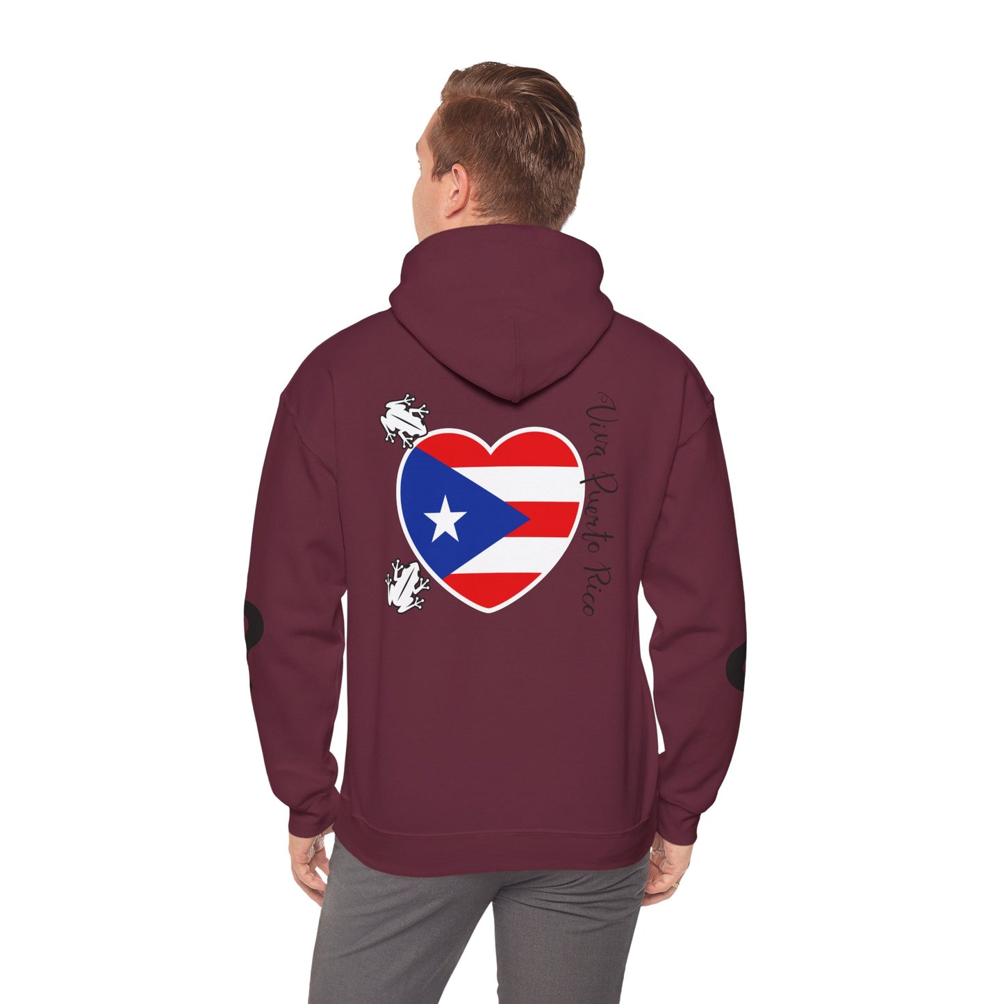 Puerto Rico Love Hooded Sweatshirt, Beach Vibes Sweatshirt, Unisex Vacation Hoodie, Island Life Apparel, Tropical Gift for Travelers