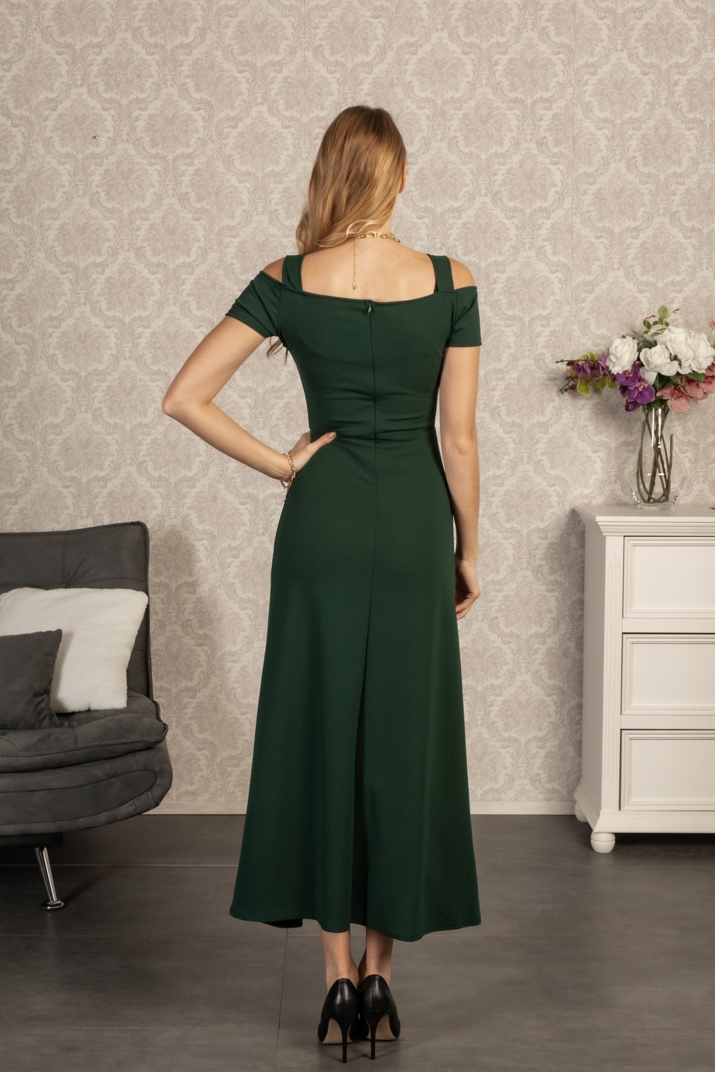 WOMEN DRESS NESSA - GREEN
