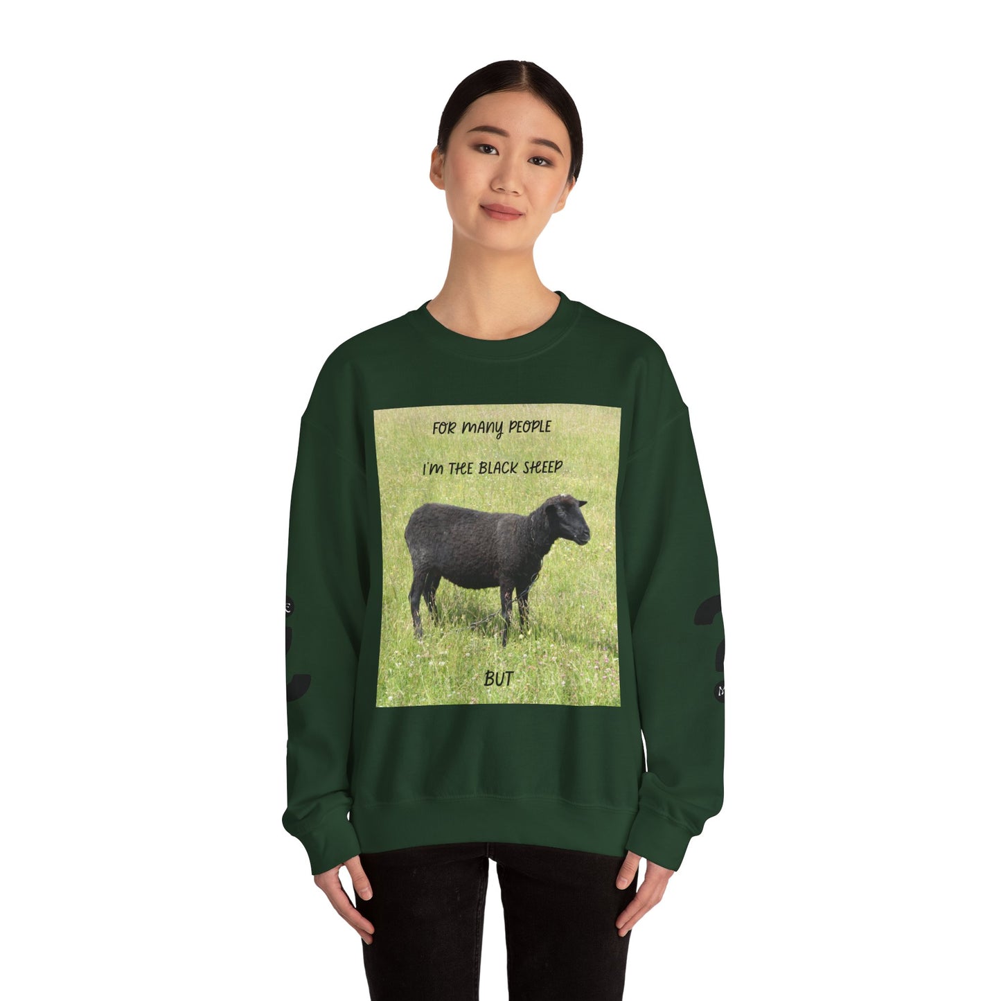 Black Sheep Crewneck Sweatshirt, Funny Gift for Introverts, Cozy Unisex Sweatshirt, Perfect for Casual Wear, Unique Gift Idea