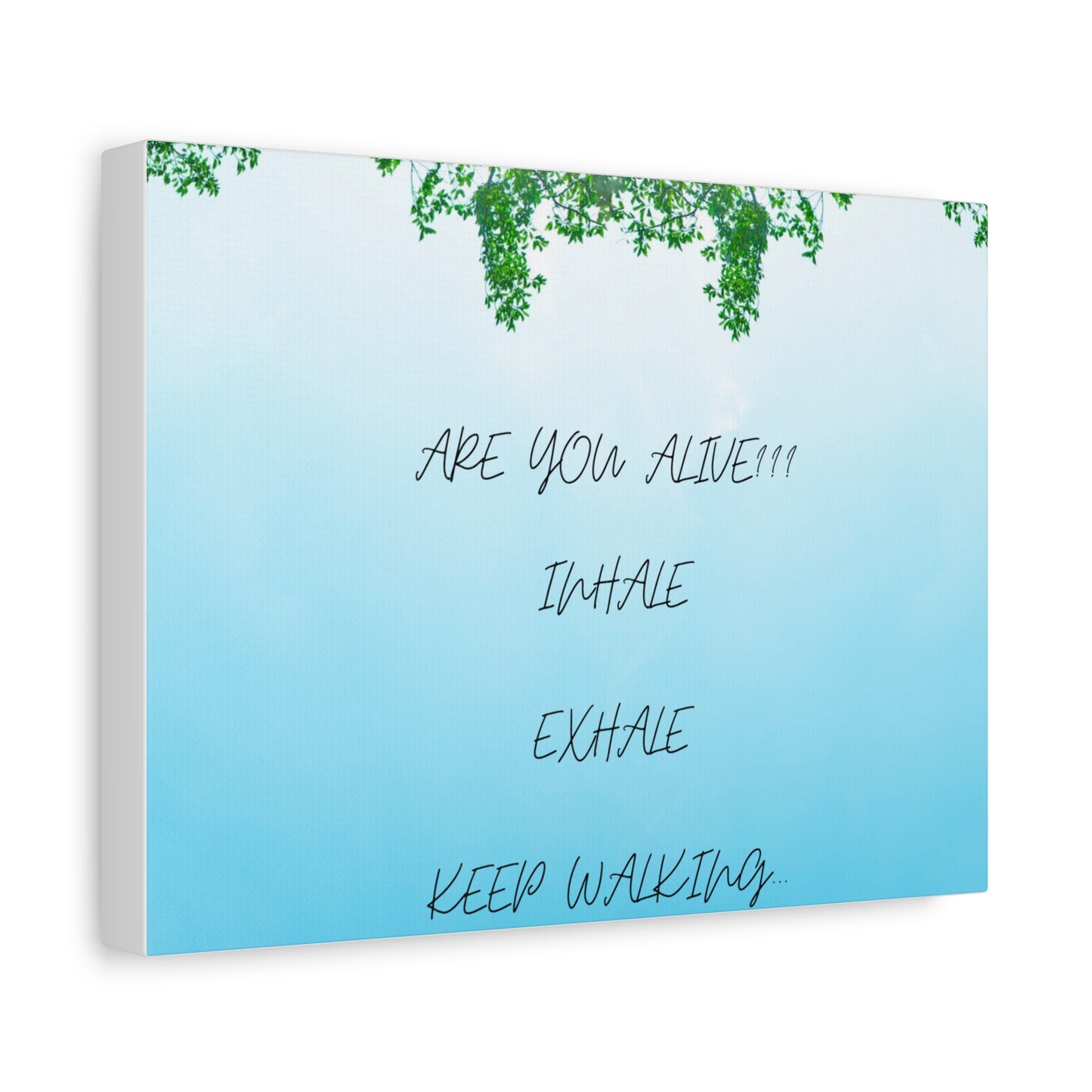 ARE YOU ALIVE Motivational Wall Art Canvas, Inspirational Decor, Modern Home Aesthetic, Mindfulness Gift, Positive Affirmation Art, Living Room Decor