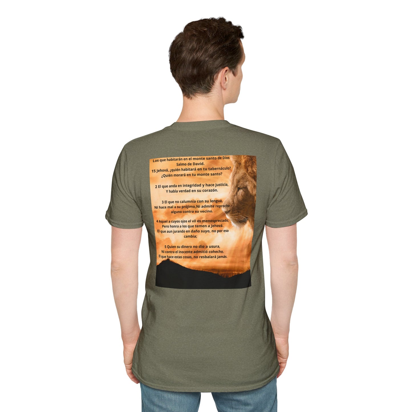 SALMOS 15 Inspirational T-Shirt, Unisex Softstyle Tee, Birthday Gift, Motivational Shirt, Soft Cotton Top, Unique Design