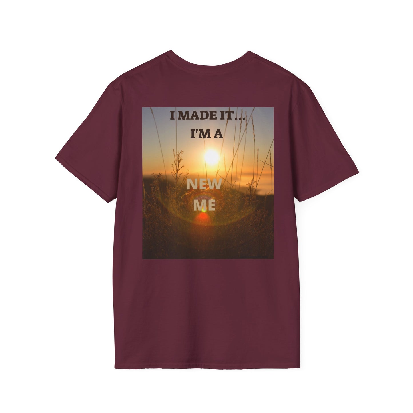 I MADE IT Inspirational Quote T-Shirt for Personal Growth, Motivational Tee, Beach Vibes Shirt, Gift for Friends, Unisex Softstyle Tee