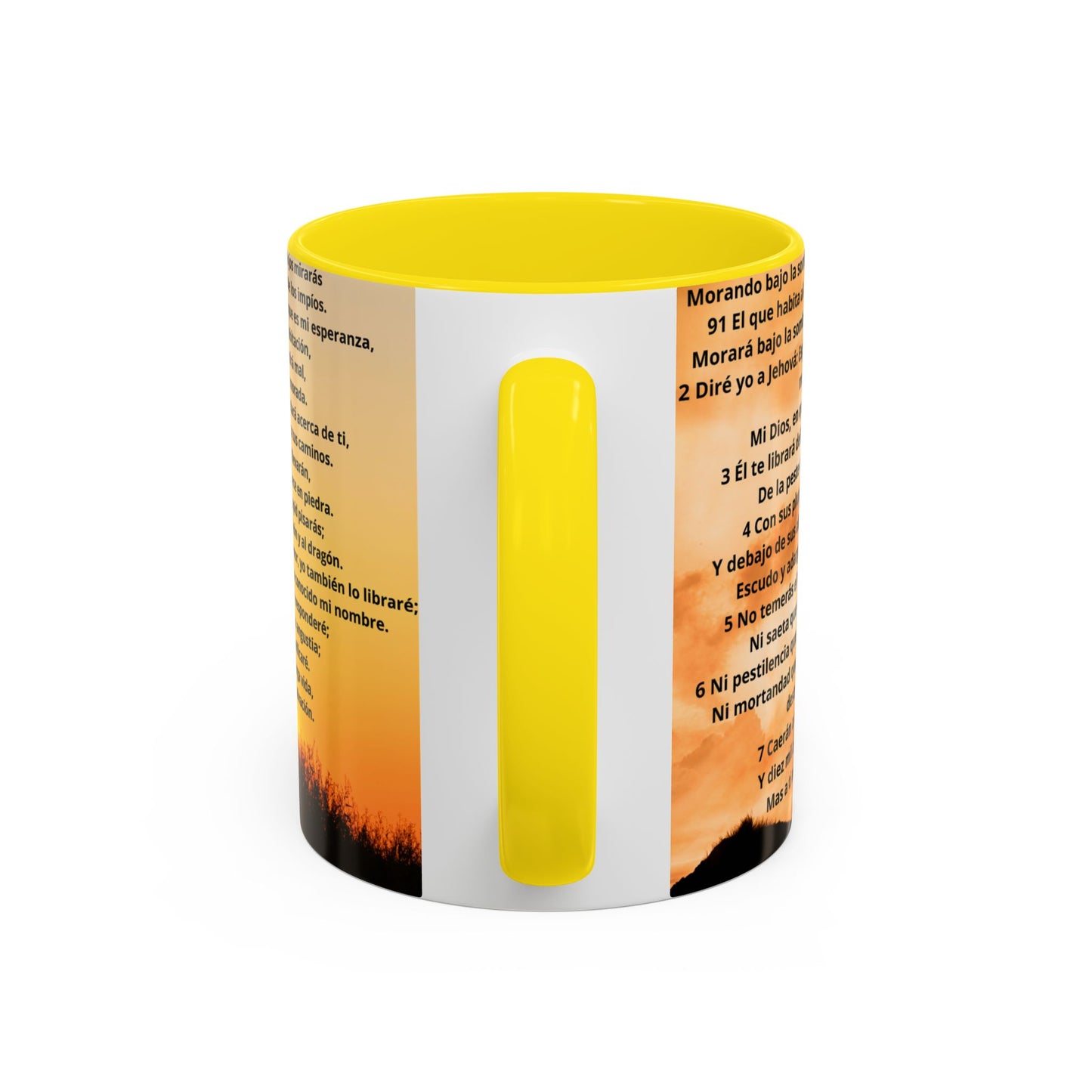 SALMO 91 Inspirational Coffee Mug, Motivational Mug, Gift for Coffee Lovers, Cozy Morning Vibes, Religious Gift