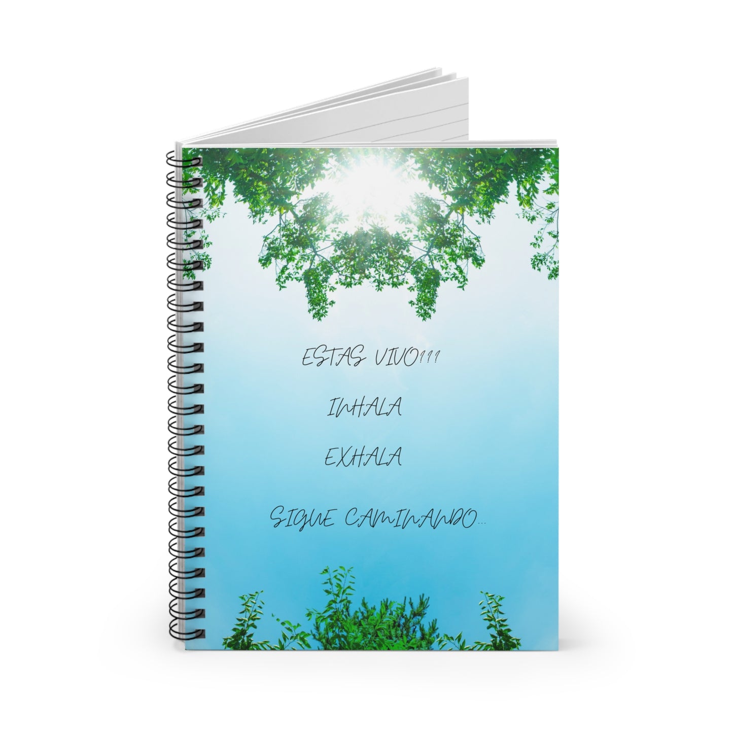 ESTAS VIVO? Inspirational Spiral Notebook - Ruled Line | Nature Design, Journaling, Gift for Self-Care, Student Supplies, Mindfulness