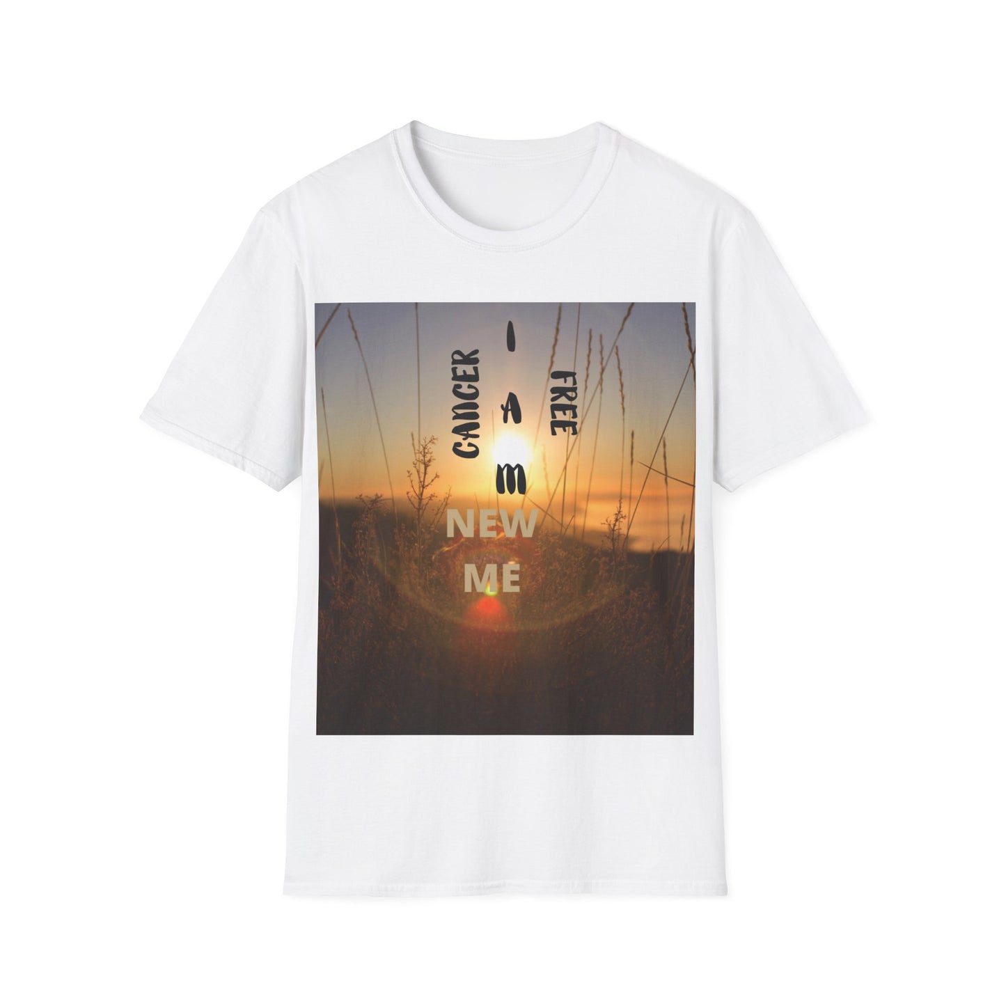 CANCER FREE I AM NEW ME Unisex Softstyle T-Shirt