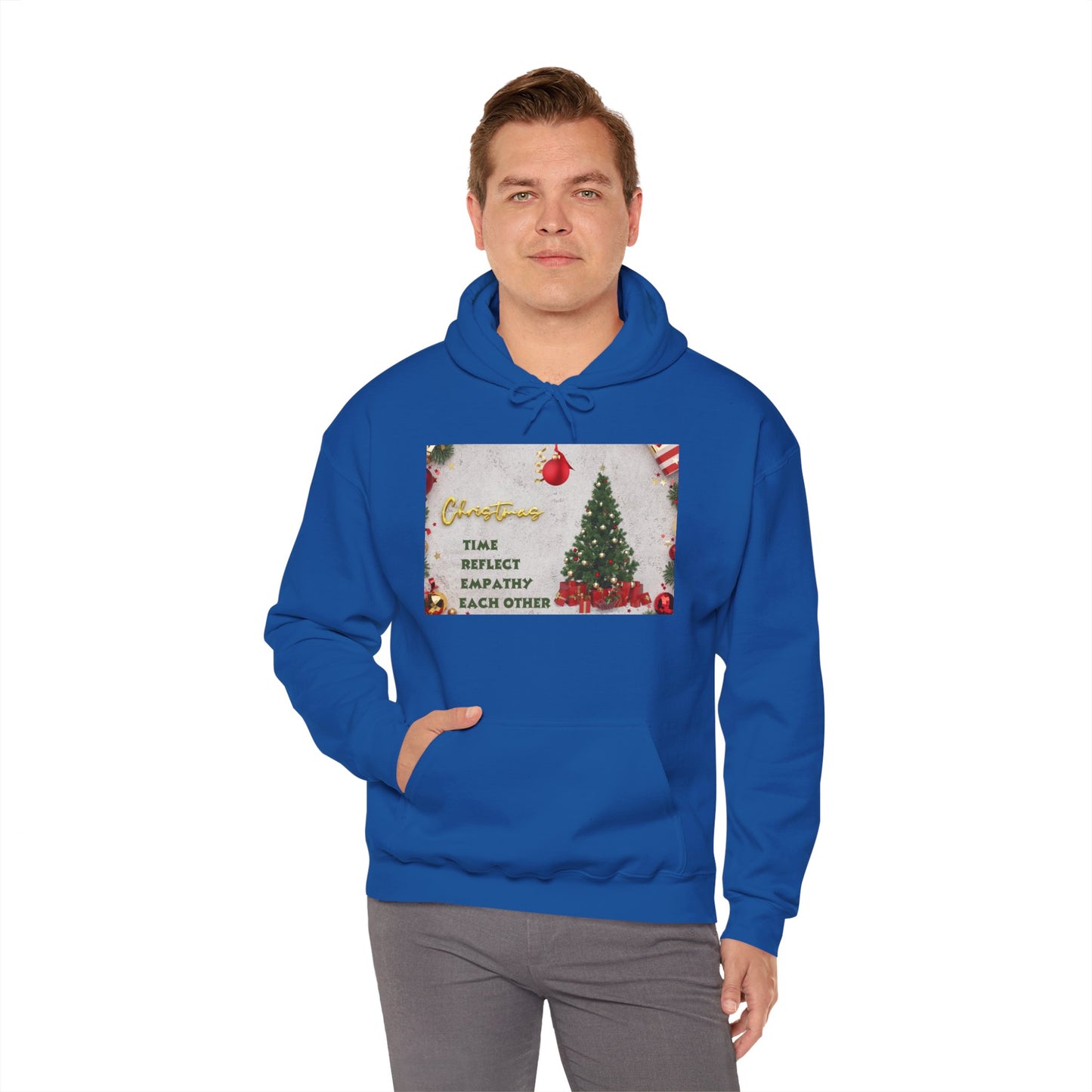 Christmas Vibe Hoodie, Festive Sweatshirt for Holiday Celebrations, Cozy Gift for Friends and Family, Unisex Winter Wear, Reflect Empathy