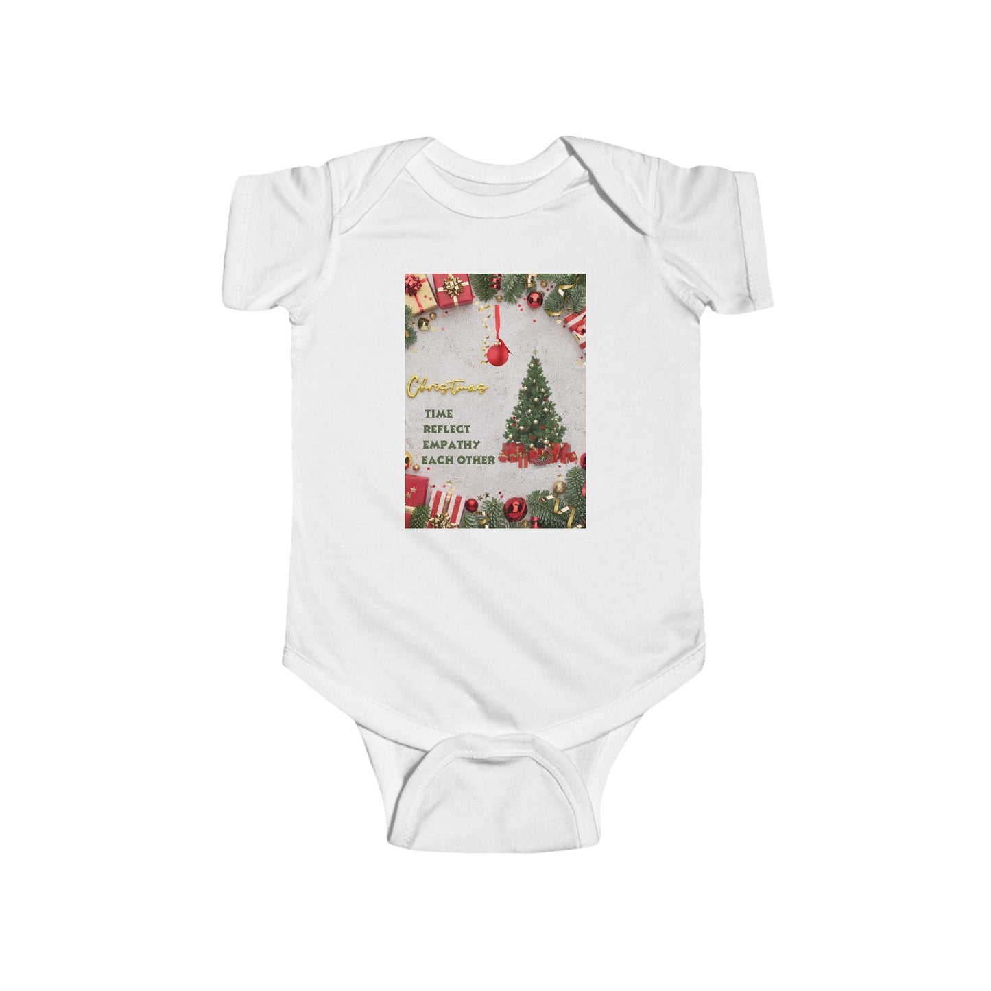Christmas-Themed Infant Bodysuit, New Baby Gift, Holiday Outfit, New Year, Baby Shower, Cute Baby Clothes