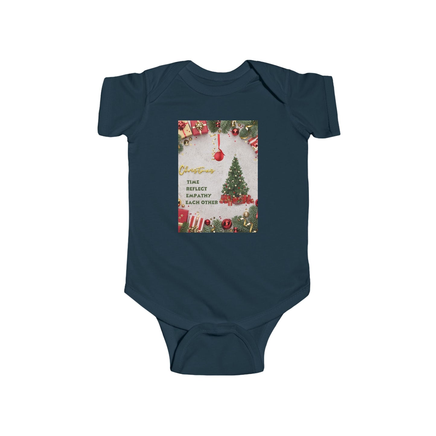 Christmas-Themed Infant Bodysuit, New Baby Gift, Holiday Outfit, New Year, Baby Shower, Cute Baby Clothes