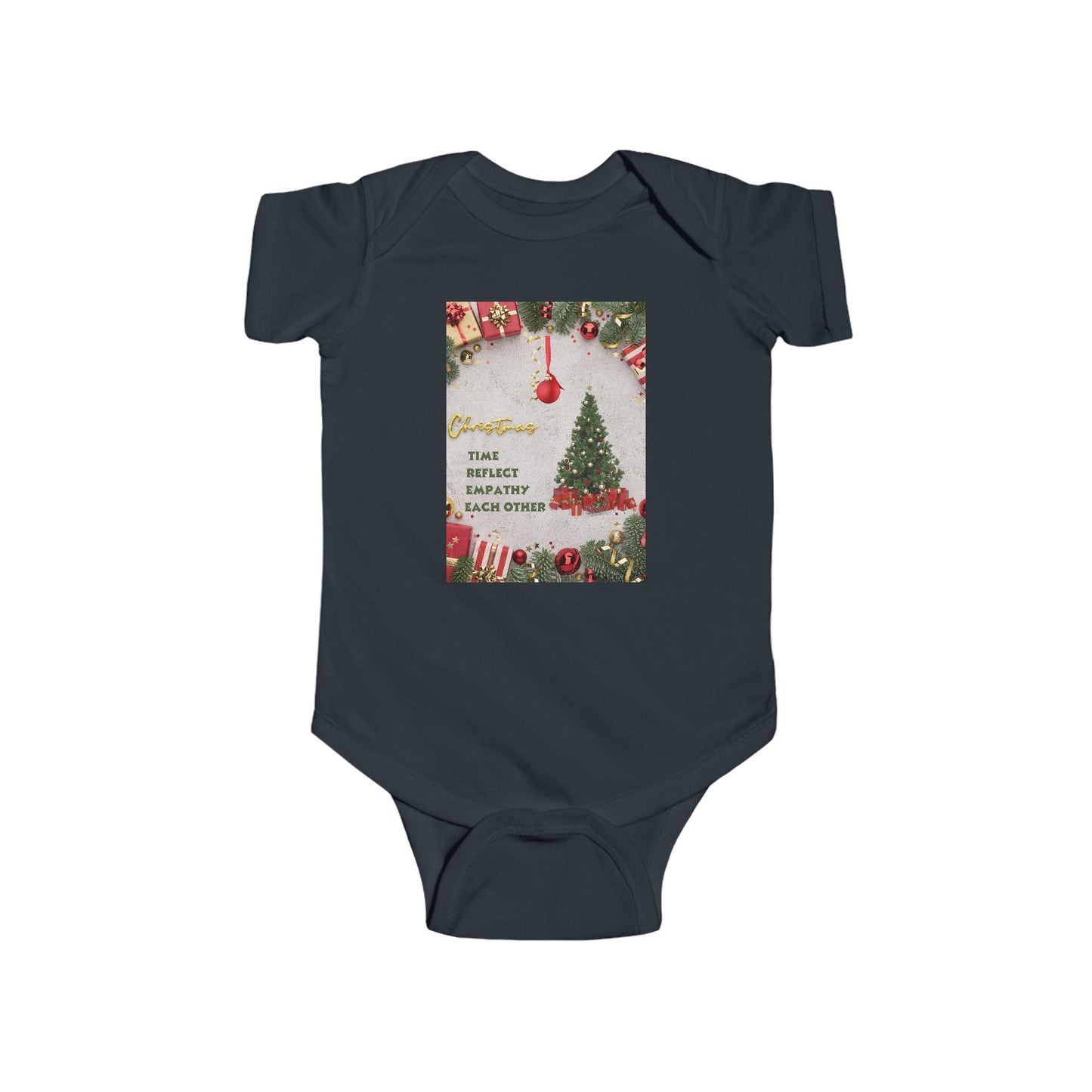 Christmas-Themed Infant Bodysuit, New Baby Gift, Holiday Outfit, New Year, Baby Shower, Cute Baby Clothes