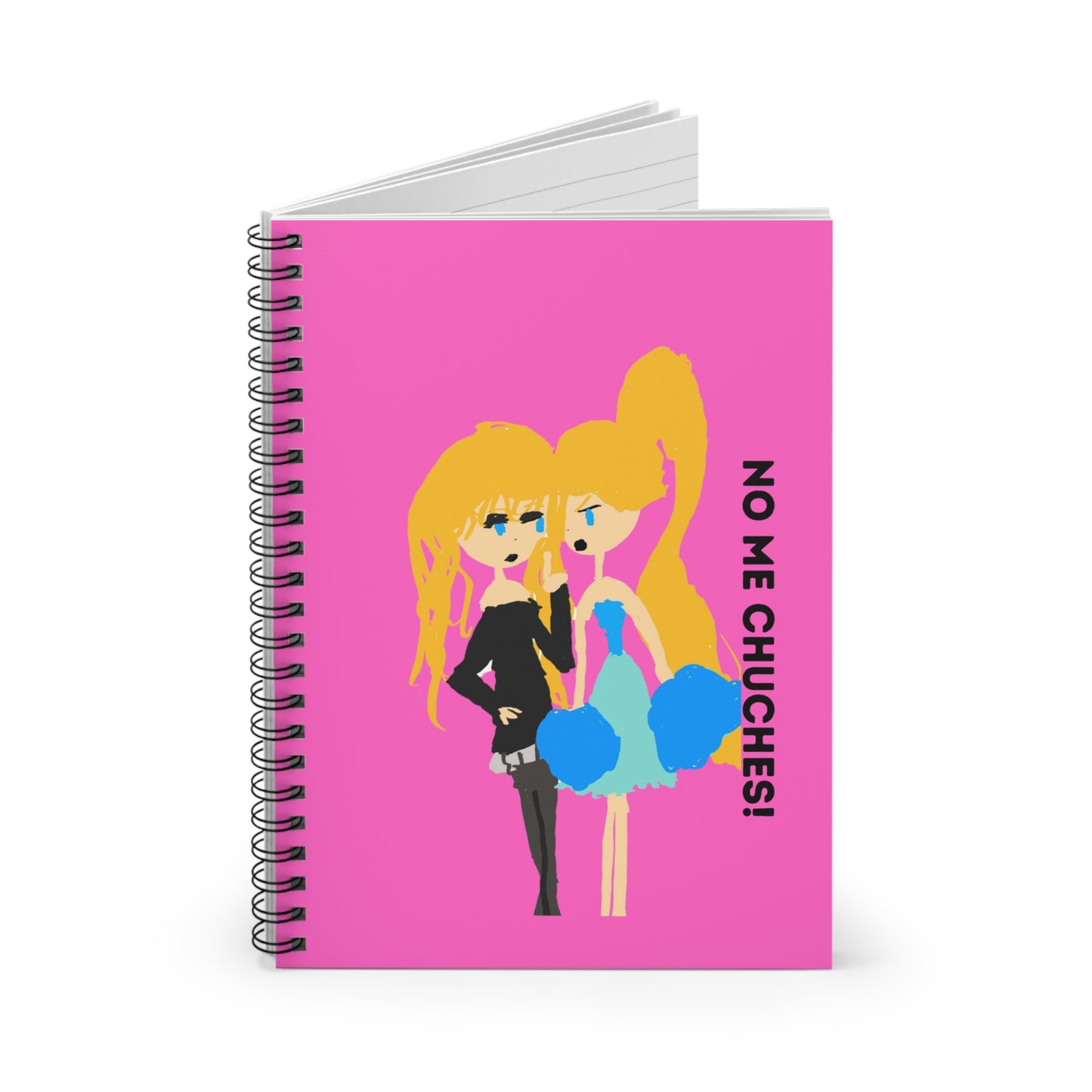 "NO ME CHUCHES" ISAAC IDYER ARTS DESINGS Spiral Notebook - Ruled Line