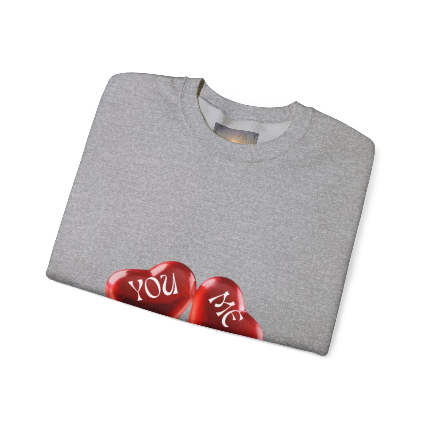 YOU AND ME Romantic Crewneck Sweatshirt, Valentine's Day Gift, Heart Sweatshirt, Unisex Love Hoodie, Couples Apparel