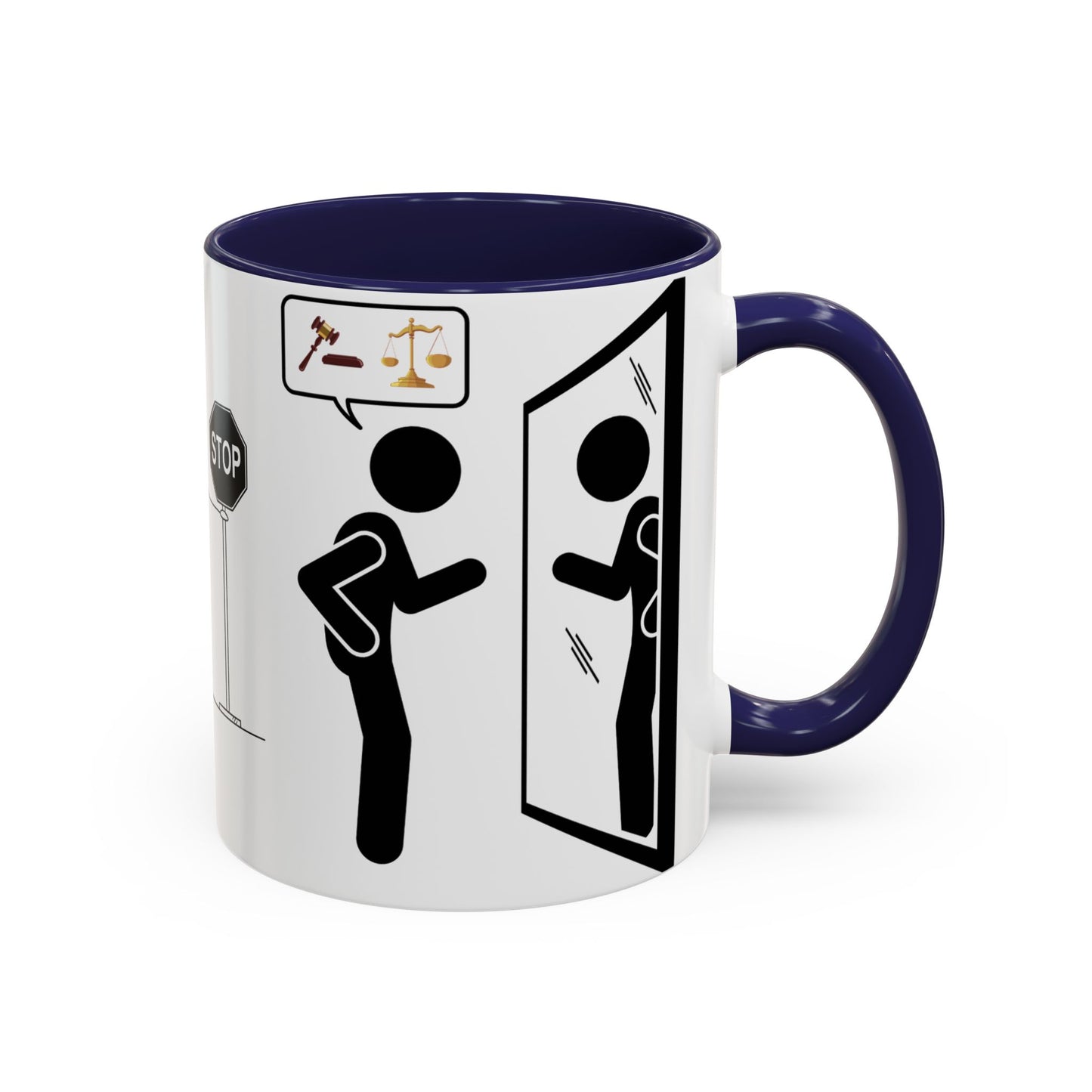 Judging Coffee Mug - 11 & 15oz Ceramic Drinkware for Funny Gift, Home Decor, Office Use, Tea Lovers, Unique Present