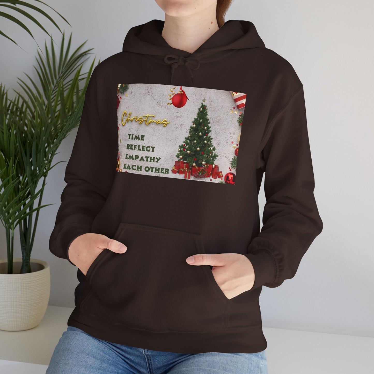 Christmas Vibe Hoodie, Festive Sweatshirt for Holiday Celebrations, Cozy Gift for Friends and Family, Unisex Winter Wear, Reflect Empathy