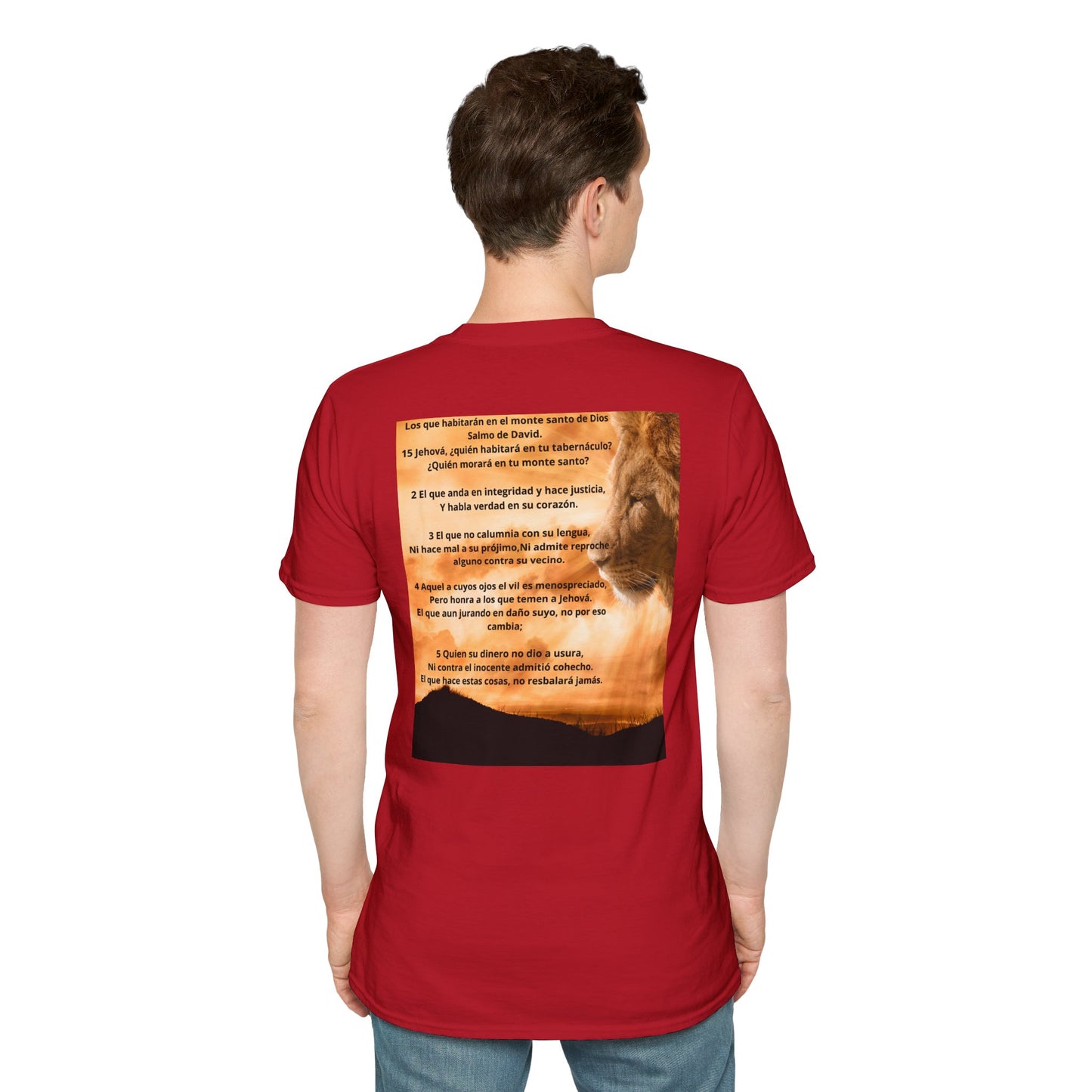 SALMOS 15 Inspirational T-Shirt, Unisex Softstyle Tee, Birthday Gift, Motivational Shirt, Soft Cotton Top, Unique Design