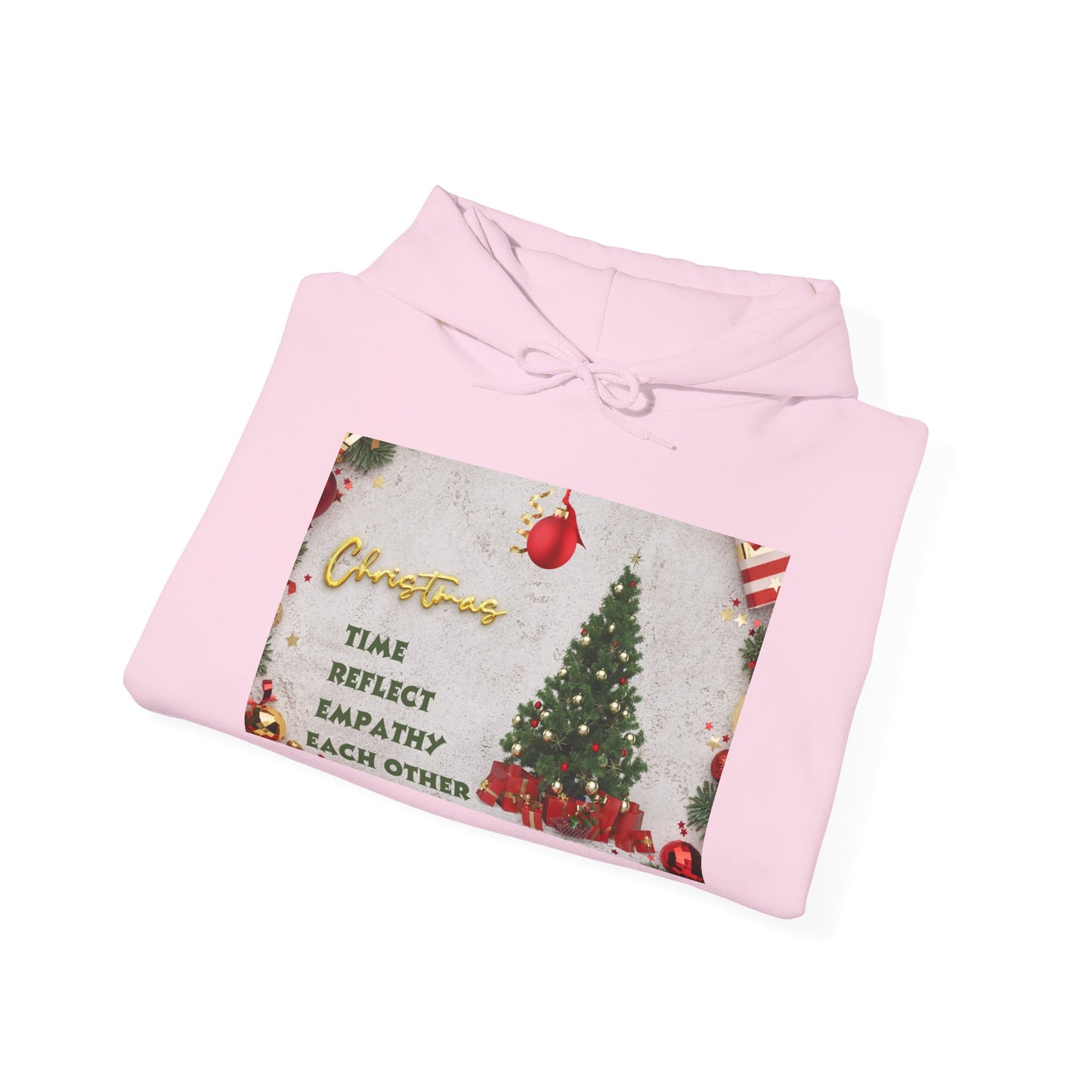 Christmas Vibe Hoodie, Festive Sweatshirt for Holiday Celebrations, Cozy Gift for Friends and Family, Unisex Winter Wear, Reflect Empathy