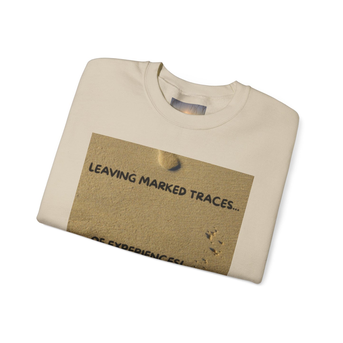 LEAVING MARKED TRACES New Beginnings Crewneck Sweatshirt | Inspirational Gift, Motivational Apparel, Unisex Fashion, Casual Wear, Self-Improvement