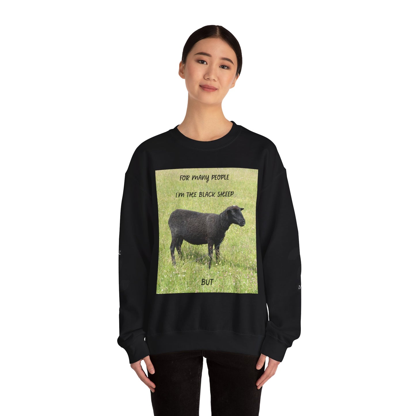 Black Sheep Crewneck Sweatshirt, Funny Gift for Introverts, Cozy Unisex Sweatshirt, Perfect for Casual Wear, Unique Gift Idea