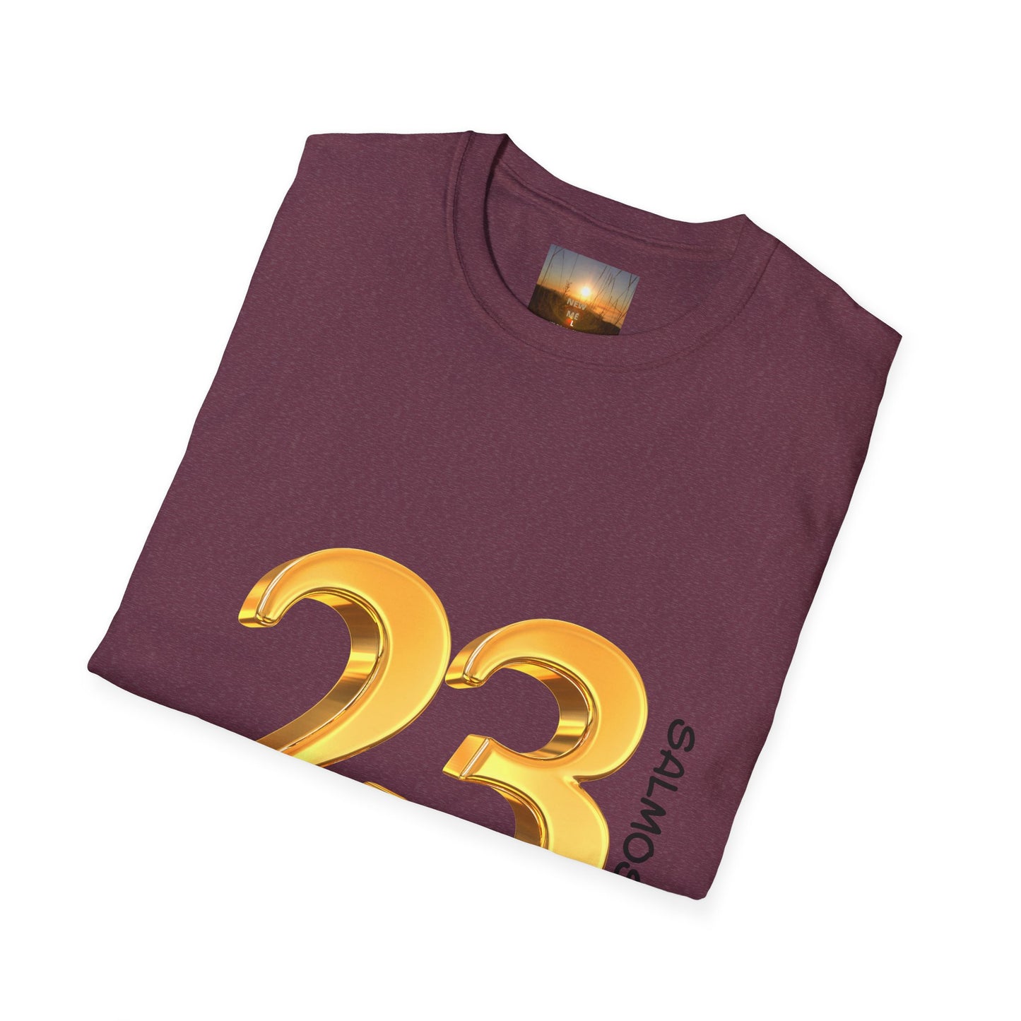 SALMOS 23 Inspirational Unisex T-Shirt with Psalm 23 Design, Motivational Gift for Friends, Faith-Based Apparel, Religious Shirt, Casual Wear