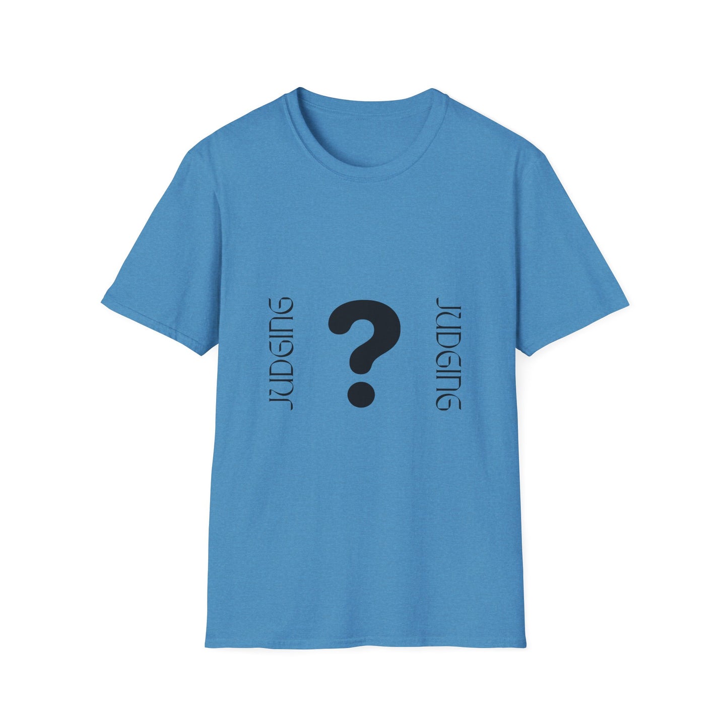JUDGING Whimsical Unisex T-Shirt with Playful Door Design - Fun Gift for Friends, Casual Wear, Birthday Surprise, Everyday Humor, Quirky Style