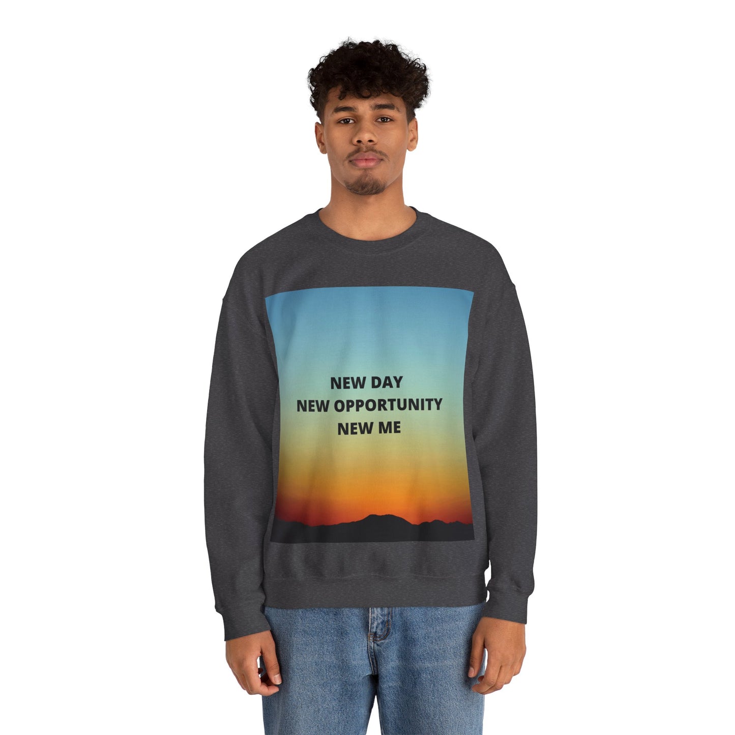 NEW DAY NEW OPPORTUNITY NEW ME Unisex Heavy Blend™ Crewneck Sweatshirt