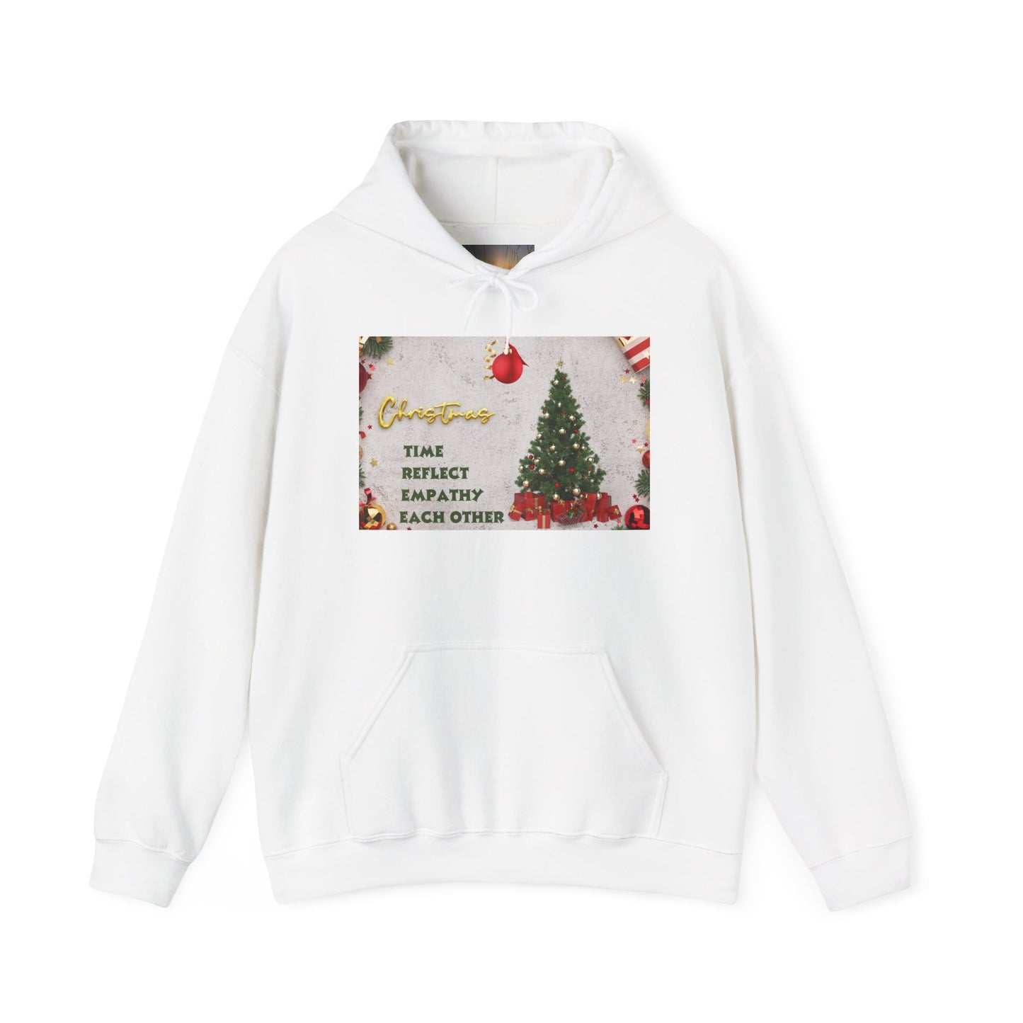 Christmas Vibe Hoodie, Festive Sweatshirt for Holiday Celebrations, Cozy Gift for Friends and Family, Unisex Winter Wear, Reflect Empathy