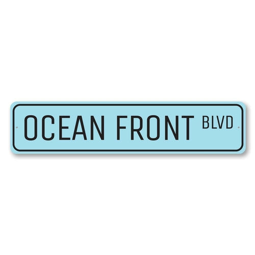 Oceanfront Blvd Sign