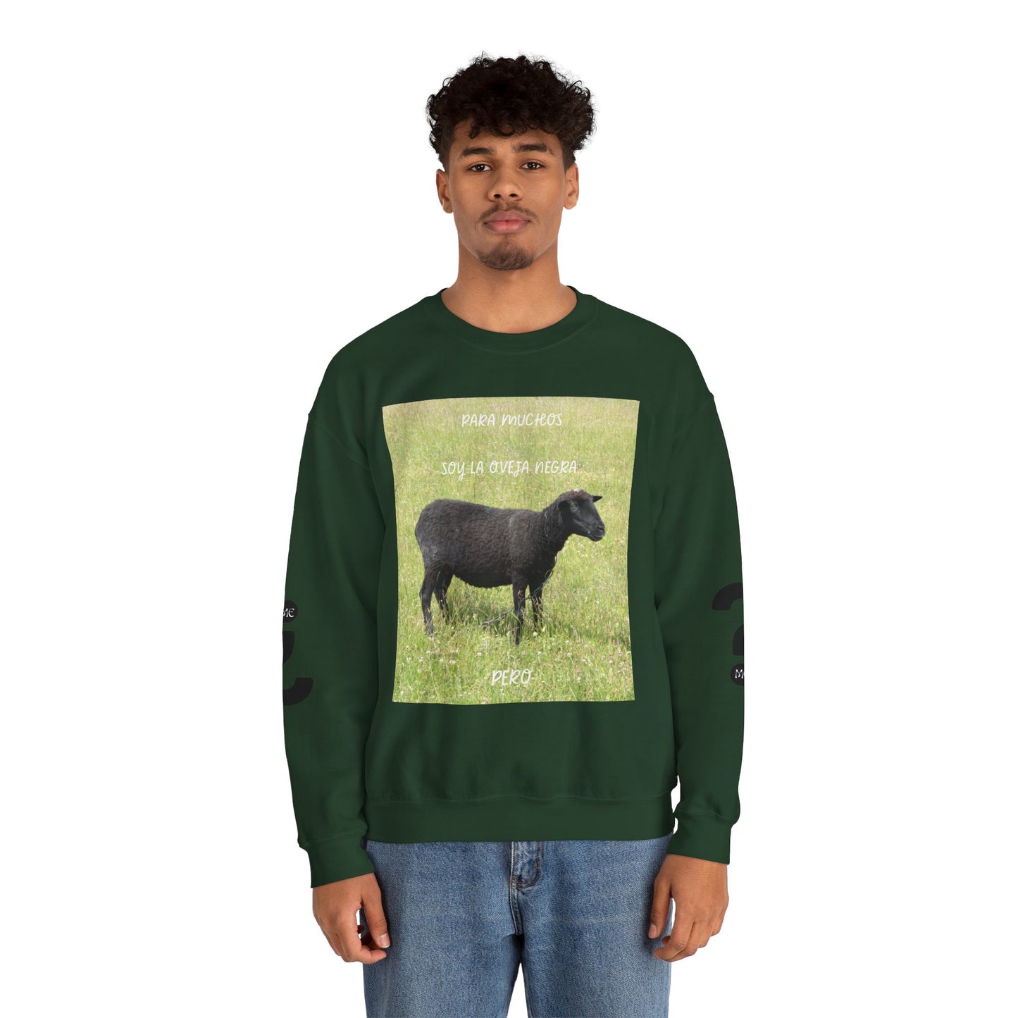 OVEJA NEGRA Crewneck Sweatshirt, Perfect Gift for Animal Lovers, Farmhouse Style, Pastoral Vibe, Ideal for Holidays