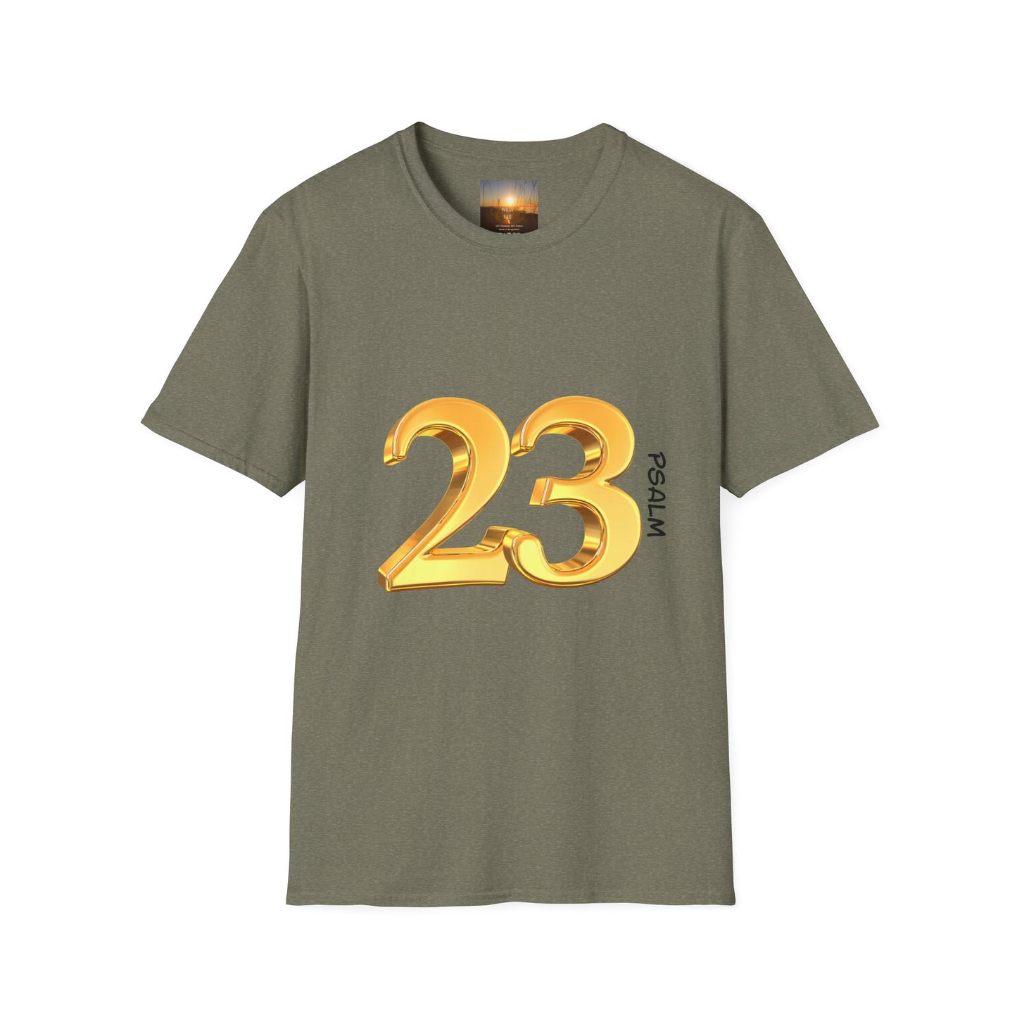 PSALM 23 Comfortable Faith-Inspired T-Shirt with Psalm 23 Design, Spiritual Tee, Christian Apparel, Inspirational Gifts, Everyday Wear