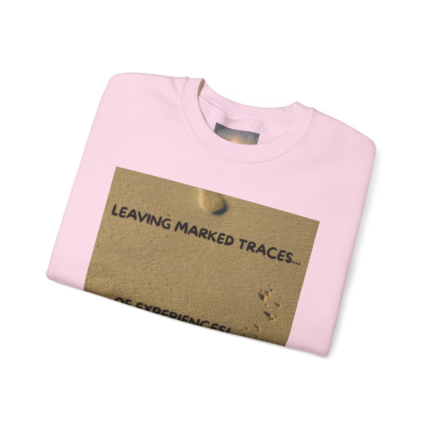 LEAVING MARKED TRACES New Beginnings Crewneck Sweatshirt | Inspirational Gift, Motivational Apparel, Unisex Fashion, Casual Wear, Self-Improvement