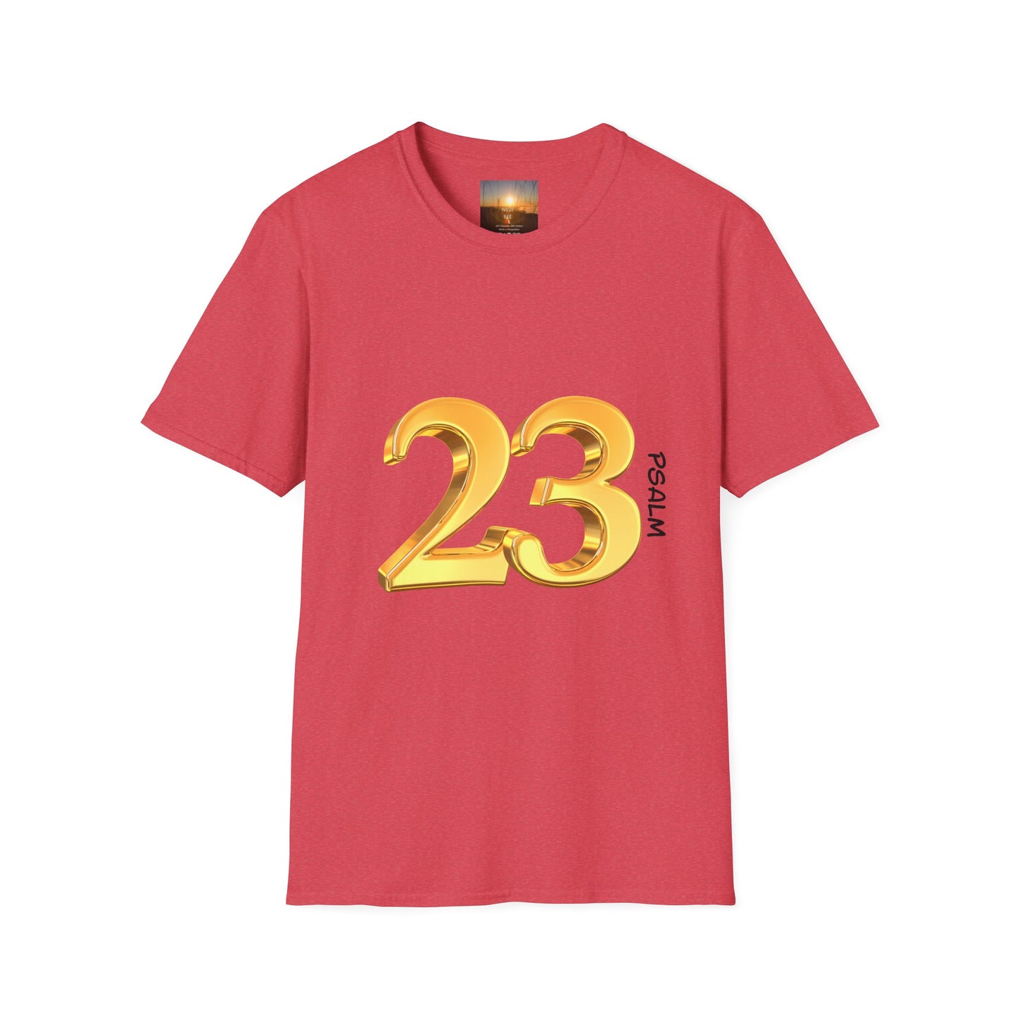 PSALM 23 Comfortable Faith-Inspired T-Shirt with Psalm 23 Design, Spiritual Tee, Christian Apparel, Inspirational Gifts, Everyday Wear