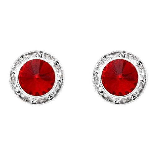 Timeless 8mm Diamond Cut Rondelle Stud Earrings