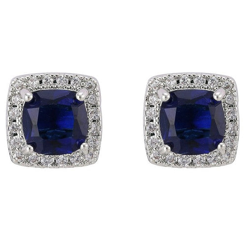 Timeless 11mm Square Cut Cubic Zirconia Stud