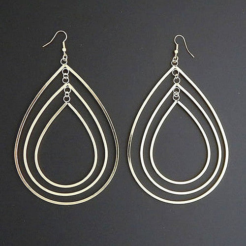 70mm 100mm Multi Size Pear Dangle Earrings