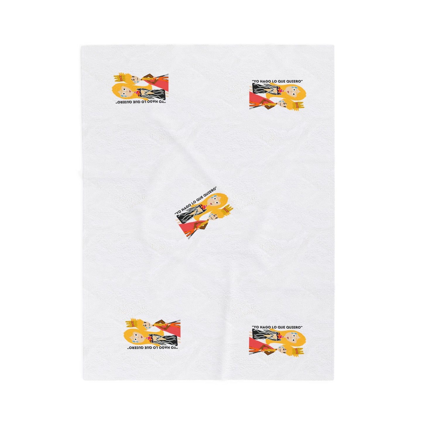 YO HAGO LO QUE QUIERO Velveteen Plush Blanket