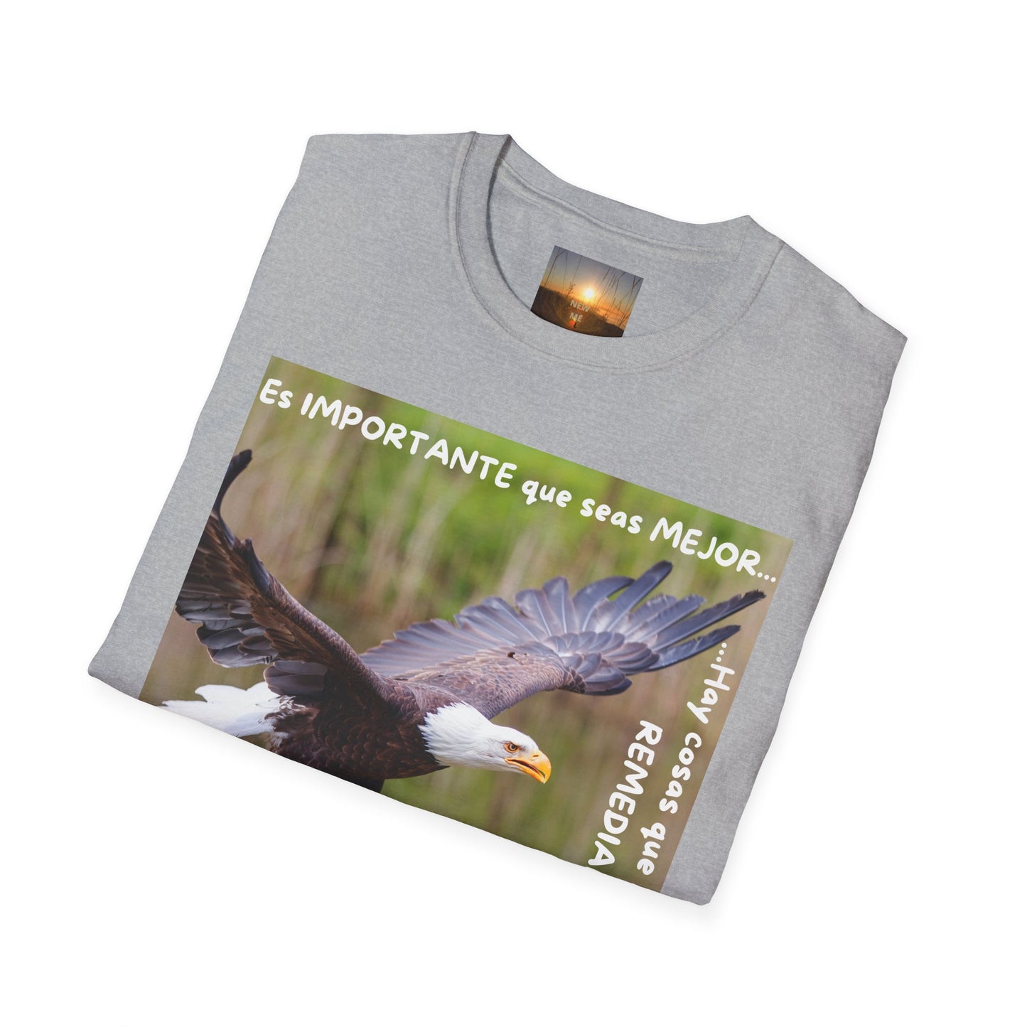 Puedes ser MEJOR Inspirational Eagle T-Shirt, Motivational Aviary Tee, Unisex Graphic Shirt, Perfect Gift for Nature Lovers