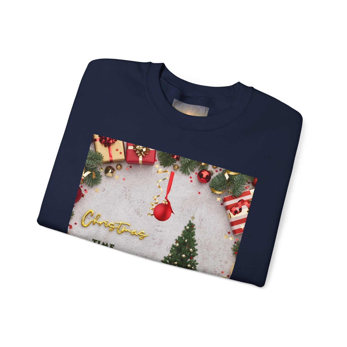 Cozy Christmas Sweatshirt - Reflect Empathy & Be A New You, Holiday Gift, Winter Fashion, Christmas Celebration, Unisex Crewneck