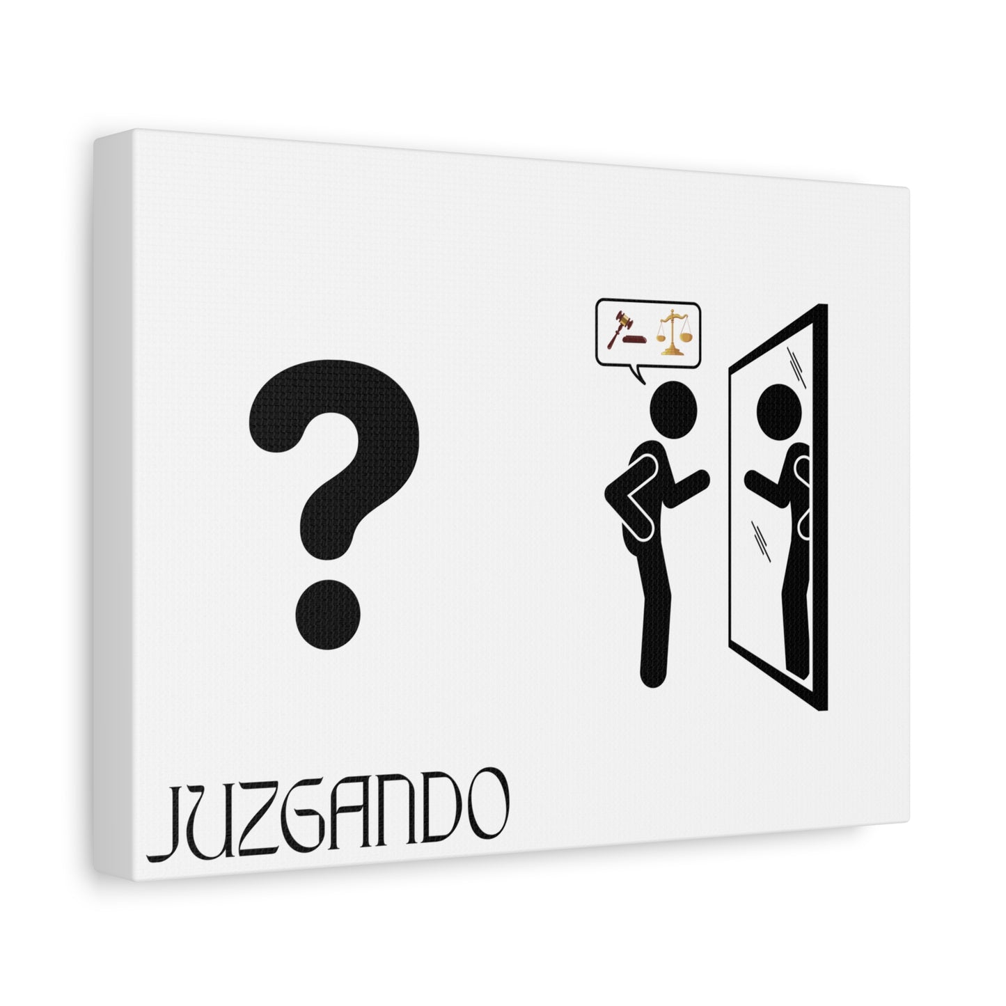 JUZGANDO Wall Art Canvas, Motivational Home Decor, Modern Art for Living Room, Unique Gift for Her, Inspirational Quote Art