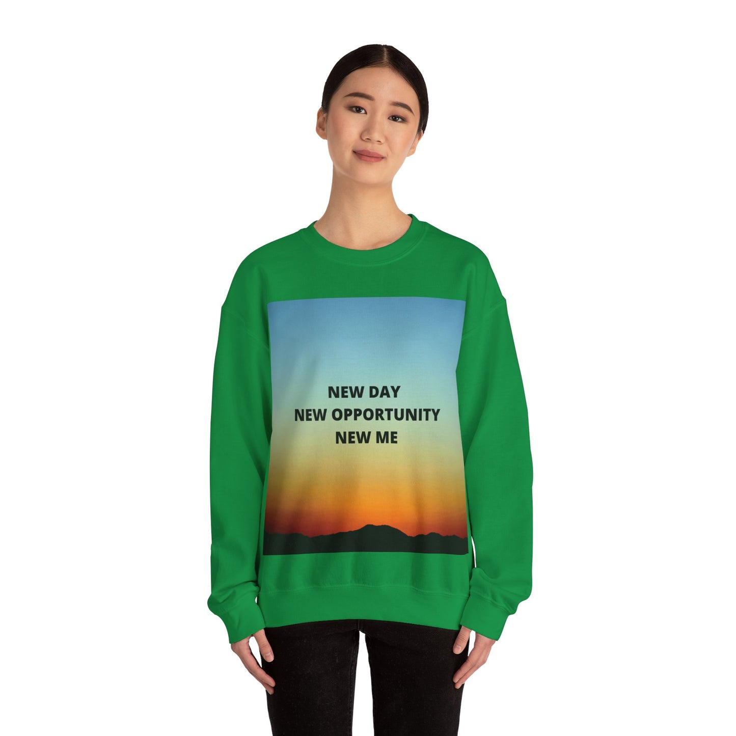 NEW DAY NEW OPPORTUNITY NEW ME Unisex Heavy Blend™ Crewneck Sweatshirt