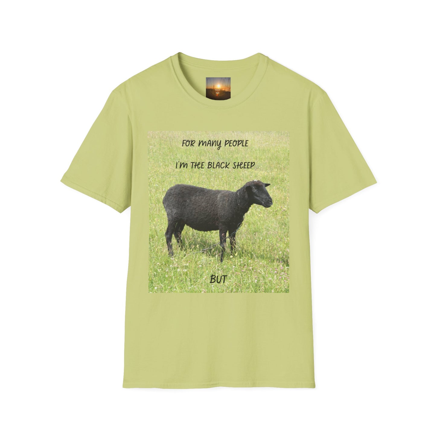 BLACK SHEEP Playful Sheep Graphic T-Shirt, Fun Tee for Animal Lovers, Gift for Sheeple, Humorous Farm Shirt, Cute Casual Top