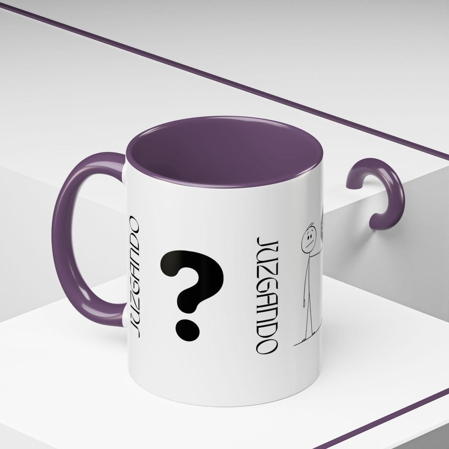 JUZGANDO Coffee Mug for Everyday Laughs, Funny Gift for Coffee Lovers, Quirky Office Mug, Unique Holiday Gift, Playful Drinkware