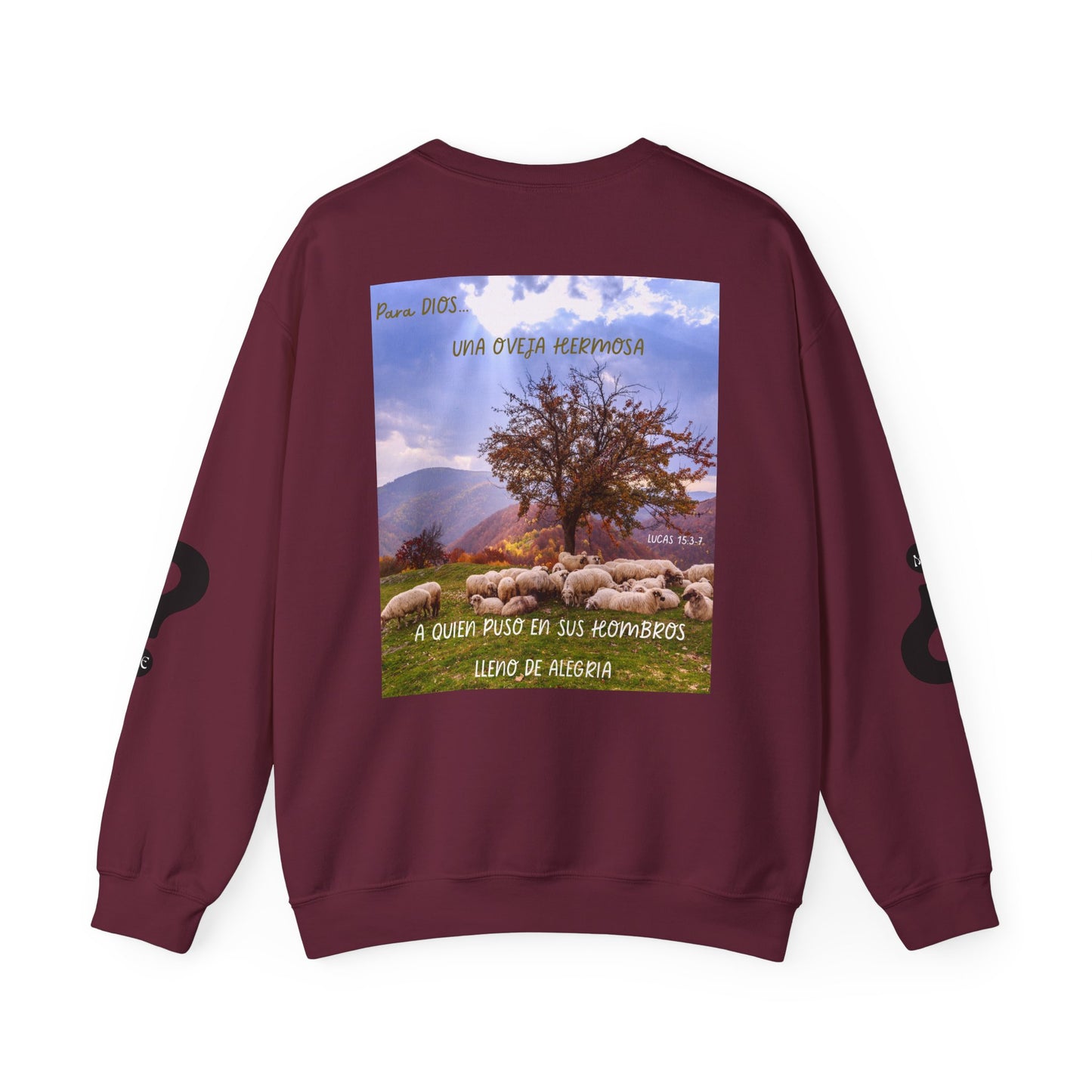 OVEJA NEGRA Crewneck Sweatshirt, Perfect Gift for Animal Lovers, Farmhouse Style, Pastoral Vibe, Ideal for Holidays