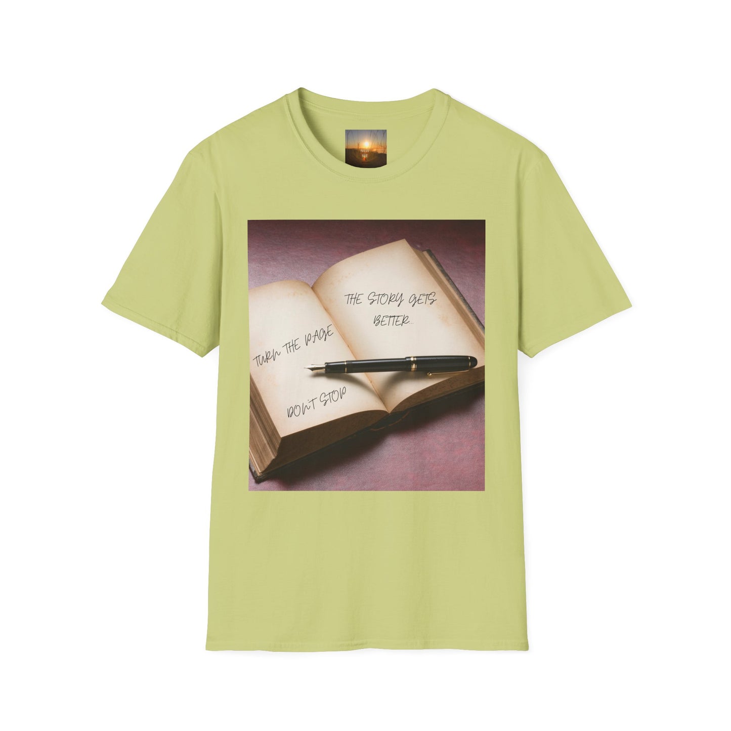 TURN THE PAGE Inspirational Book T-Shirt, Motivational Tee, Reading Lover Gift, Journal Enthusiast Apparel, Bookworm T-Shirt, Literary Quote Shirt