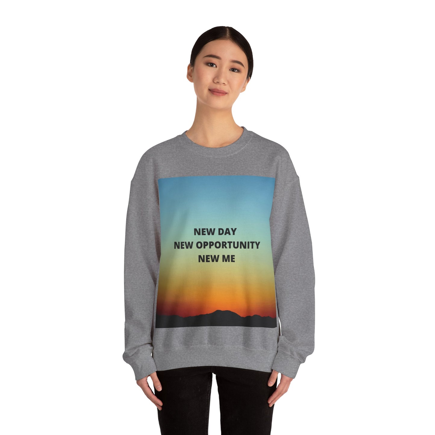 NEW DAY NEW OPPORTUNITY NEW ME Unisex Heavy Blend™ Crewneck Sweatshirt