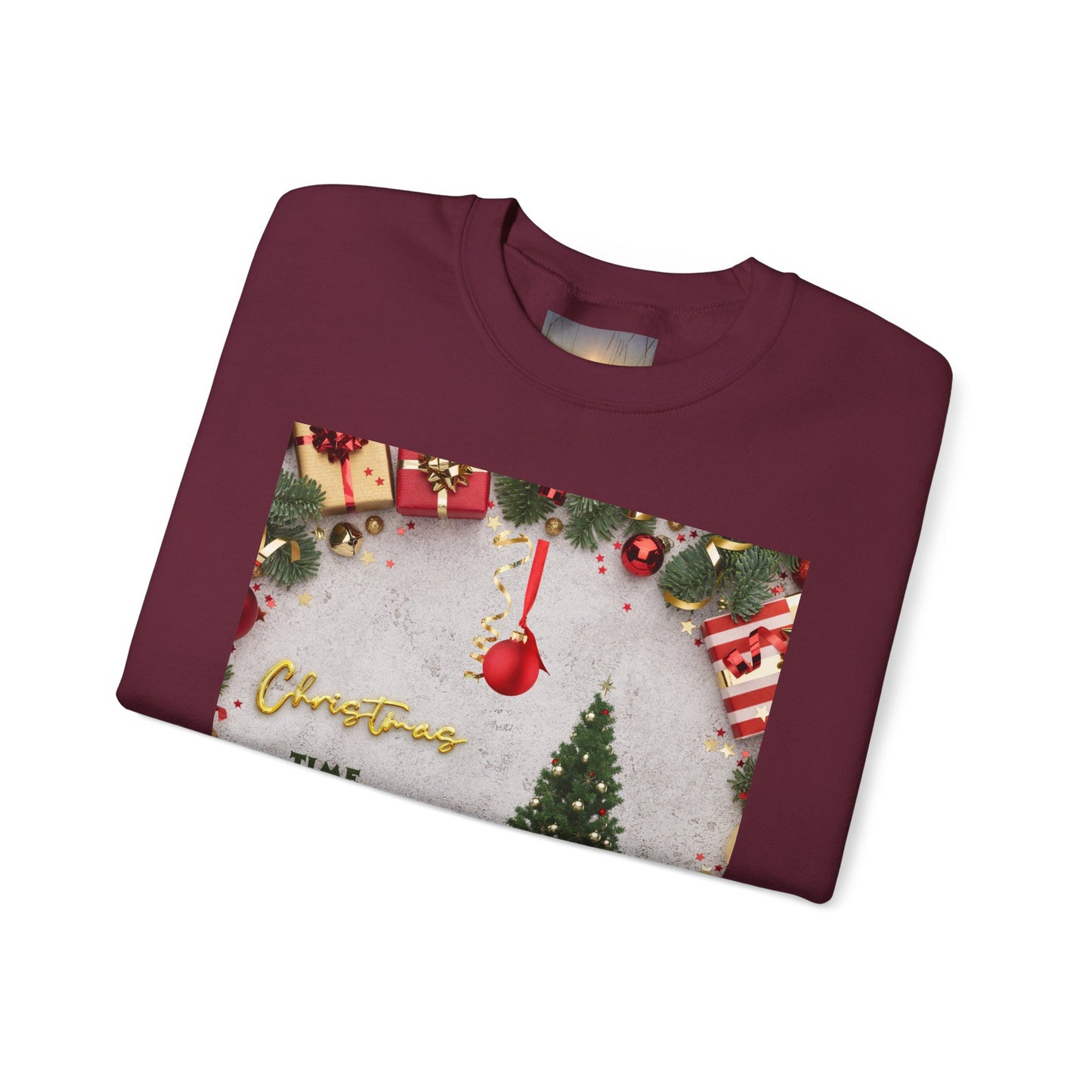 Cozy Christmas Sweatshirt - Reflect Empathy & Be A New You, Holiday Gift, Winter Fashion, Christmas Celebration, Unisex Crewneck