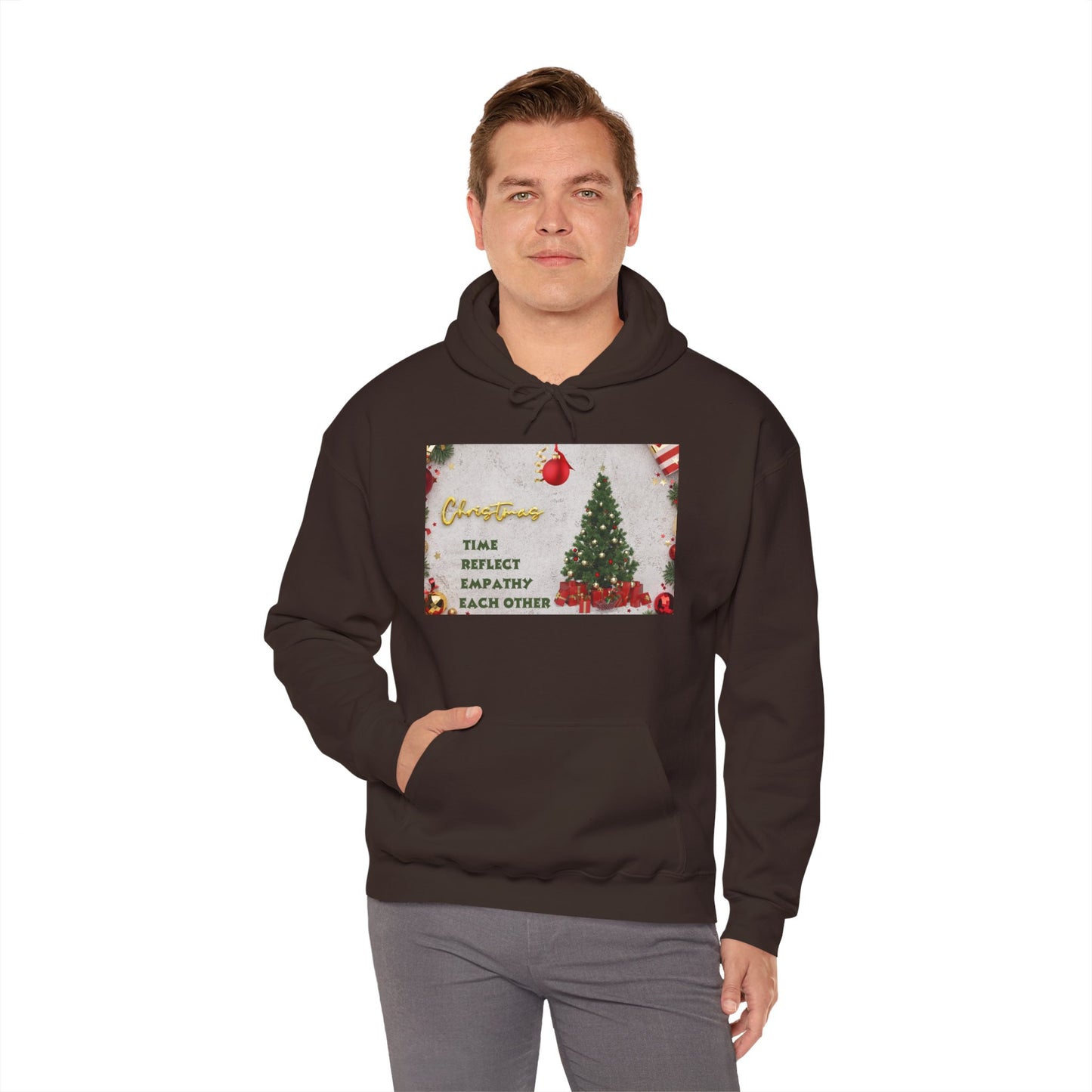 Christmas Vibe Hoodie, Festive Sweatshirt for Holiday Celebrations, Cozy Gift for Friends and Family, Unisex Winter Wear, Reflect Empathy