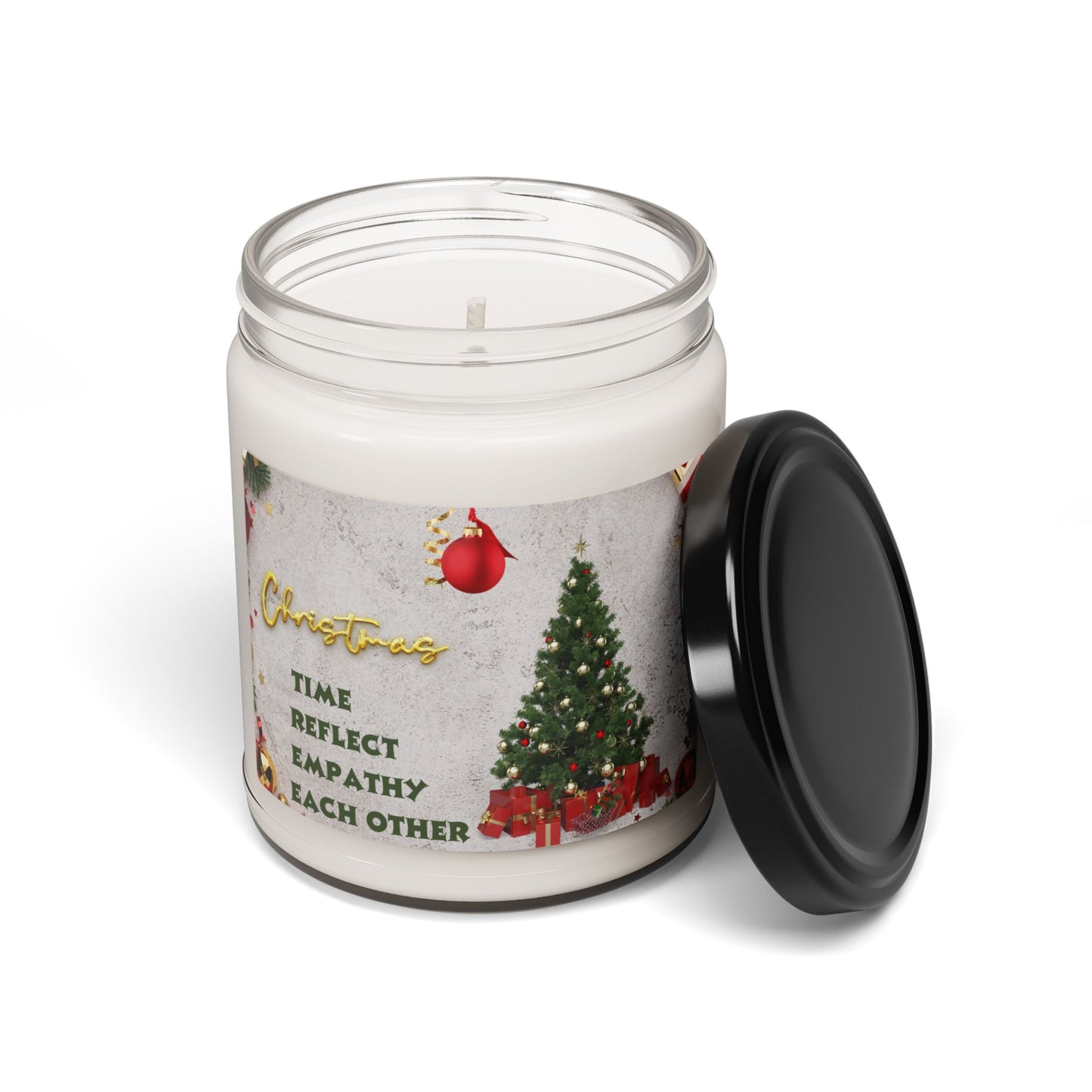 Christmas Scented Soy Candle, Holiday Gift, Home Decor, Relaxation, Aromatherapy, Self-Care, Cozy Atmosphere